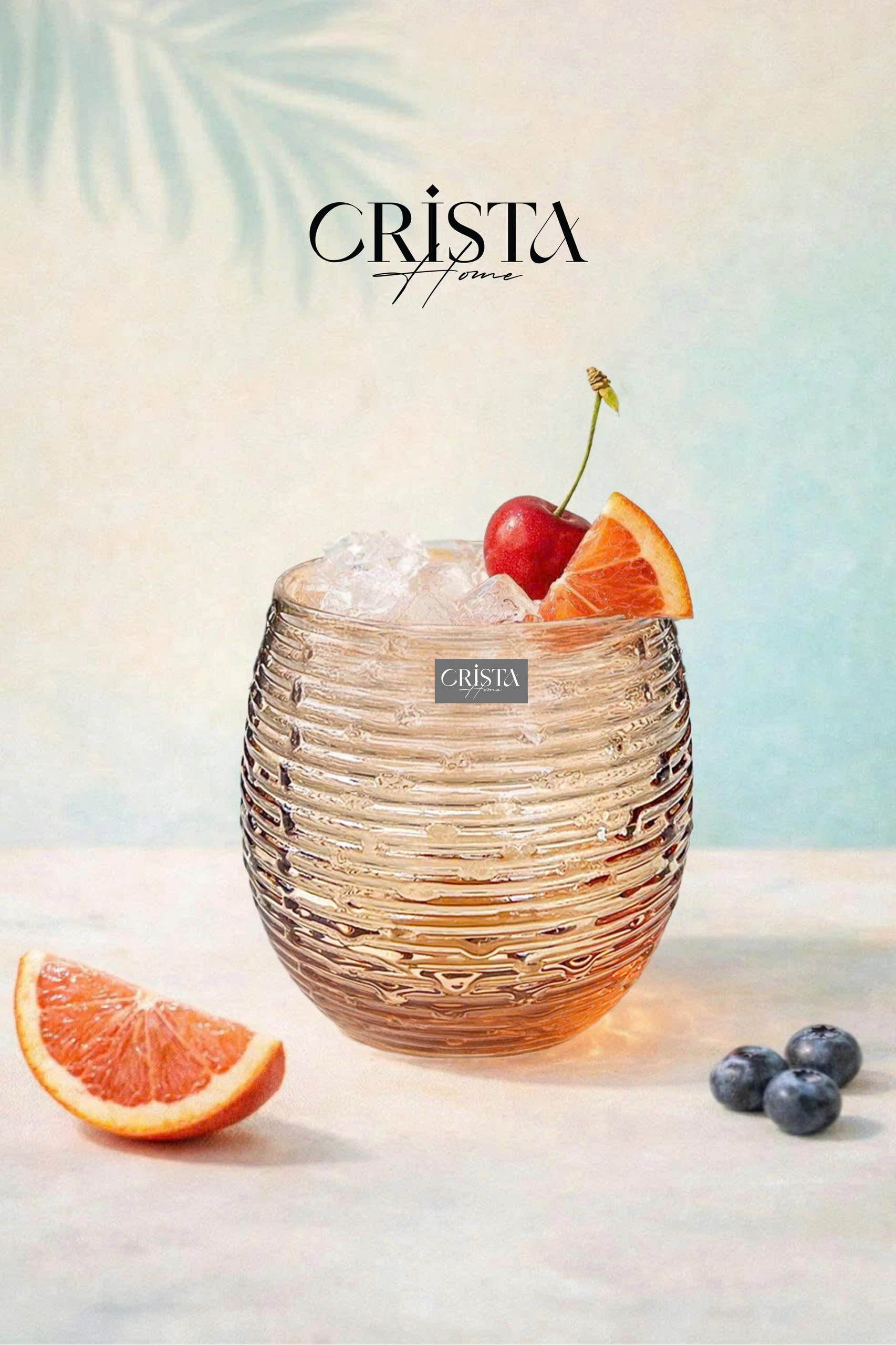 Set 6 cốc thủy tinh dáng bầu vân ngang 300ml Crista Home 60254_thumbnail_10