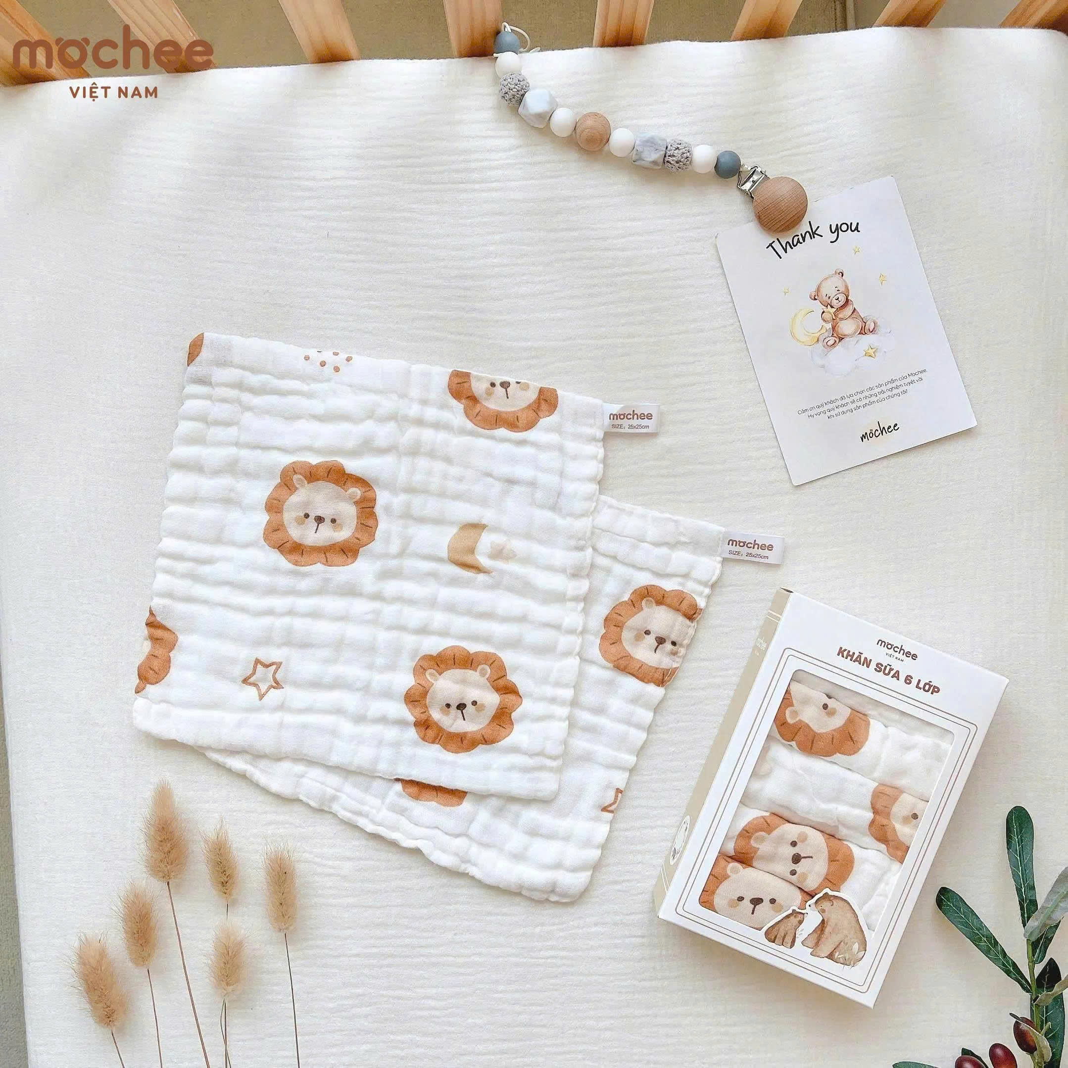 Set 5 khăn sữa xô 6 lớp Mochee_thumbnail_9
