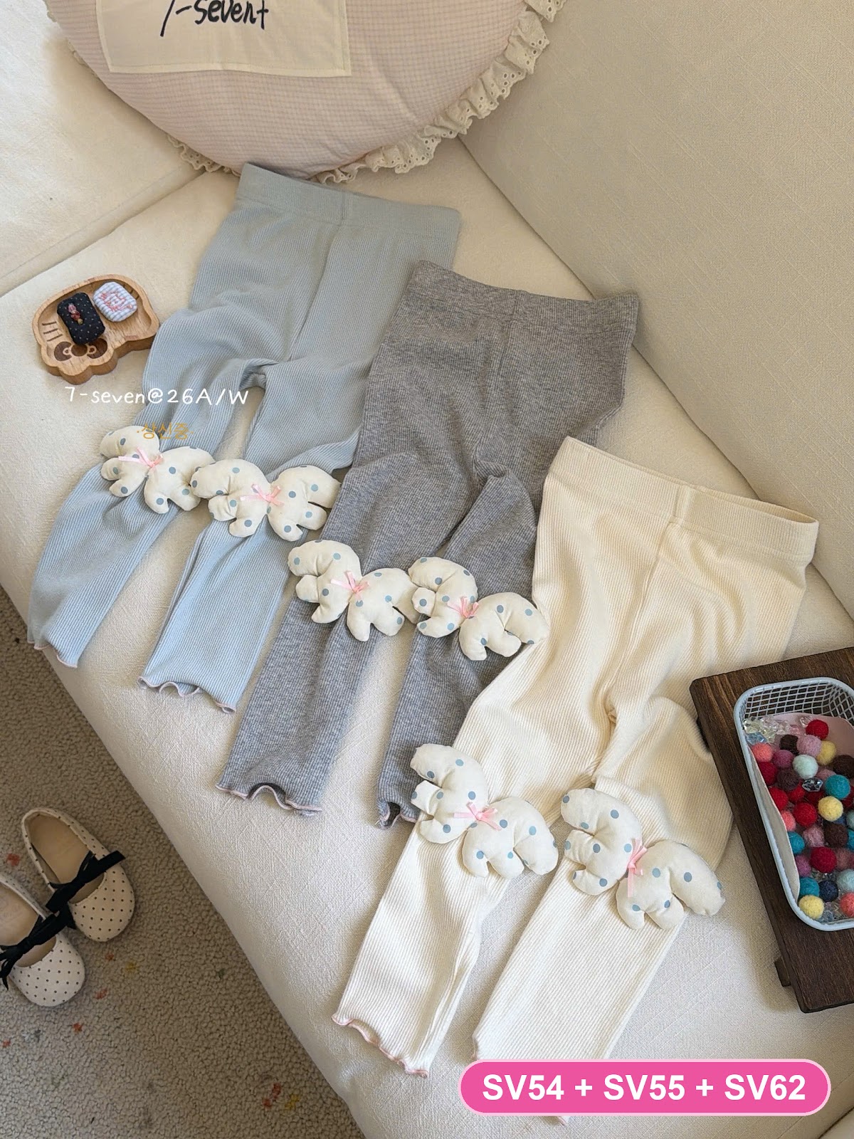 SV55 - Legging mỏng màu Be 7-Seven | Sz 90-130 | 9905
