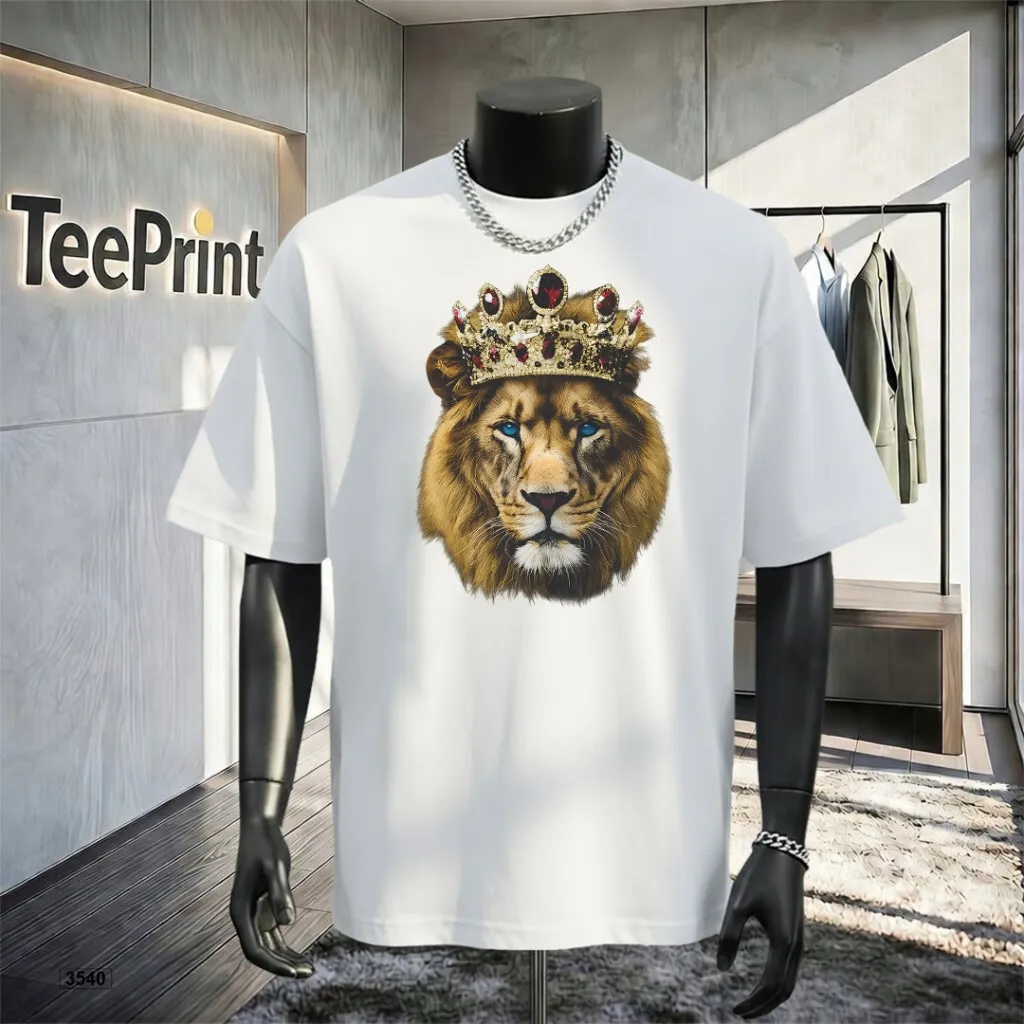 Áo thun nam form rộng Lion Kingg TeePrint 3540