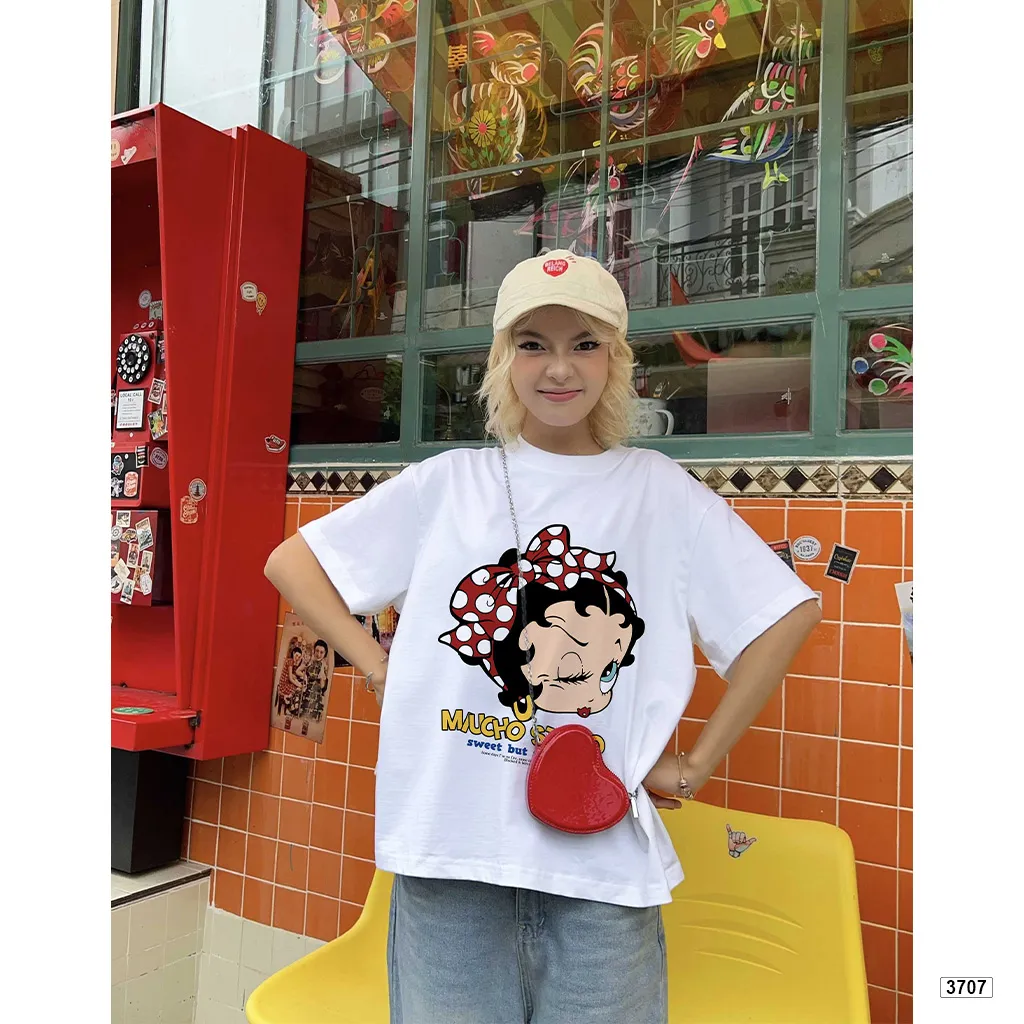 Áo thun nữ form boxy nhân vật hoạt hình dễ thương Miucho 3707_thumbnail_6