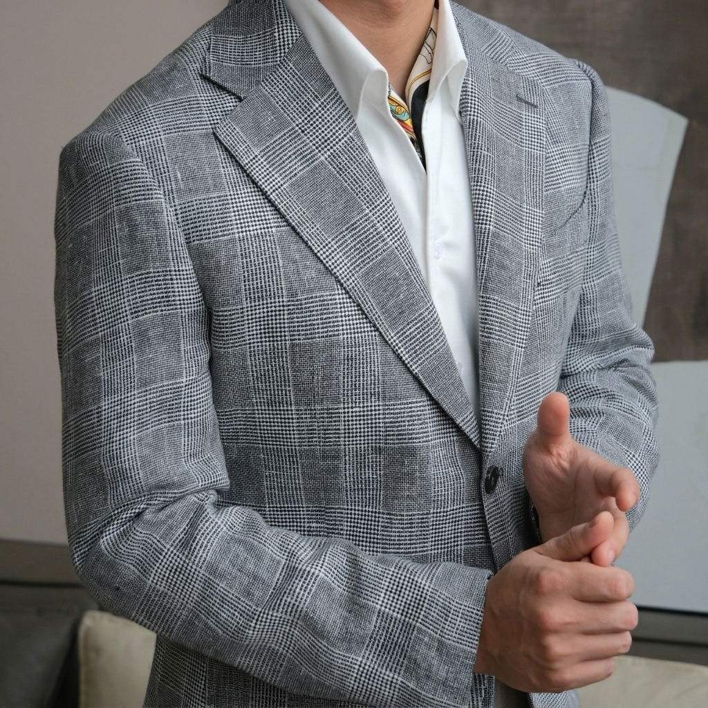 Áo Blazer The Continental Vải Linen_thumbnail_2