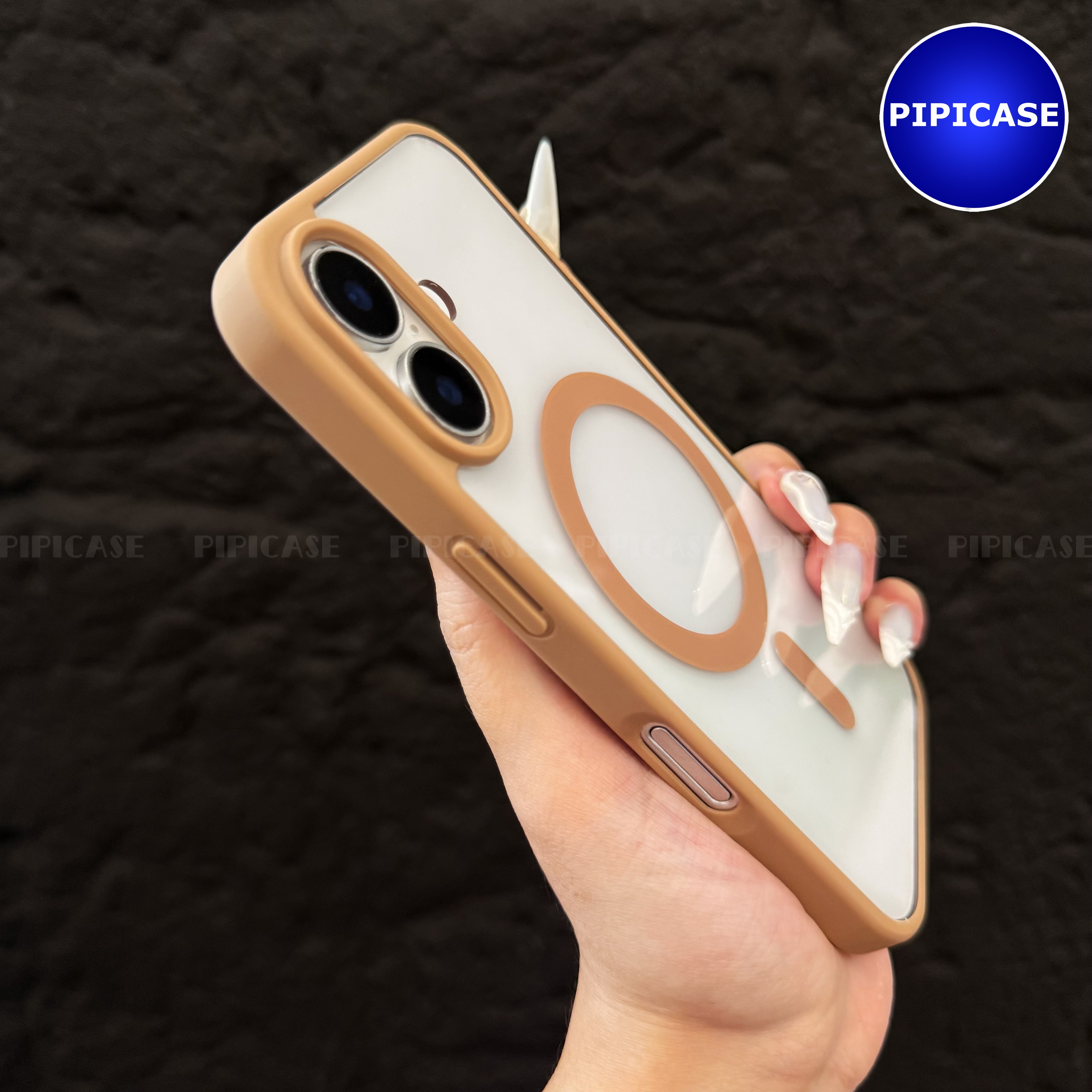 Ốp Lưng iPhone 16 Plus - Chic - Nâu Nhạt_thumbnail_6