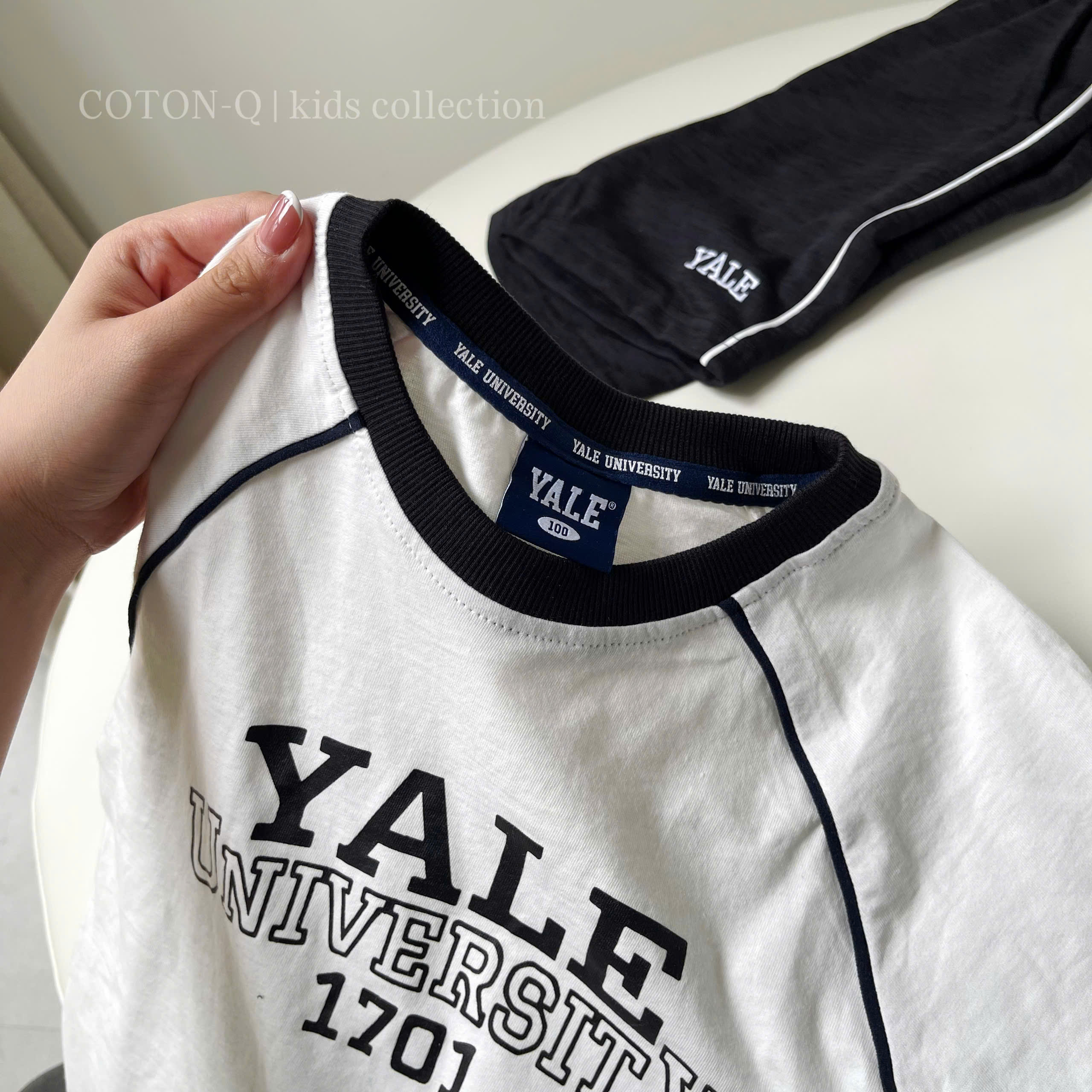 Set áo thun phối viền + quần bé_thumbnail_10