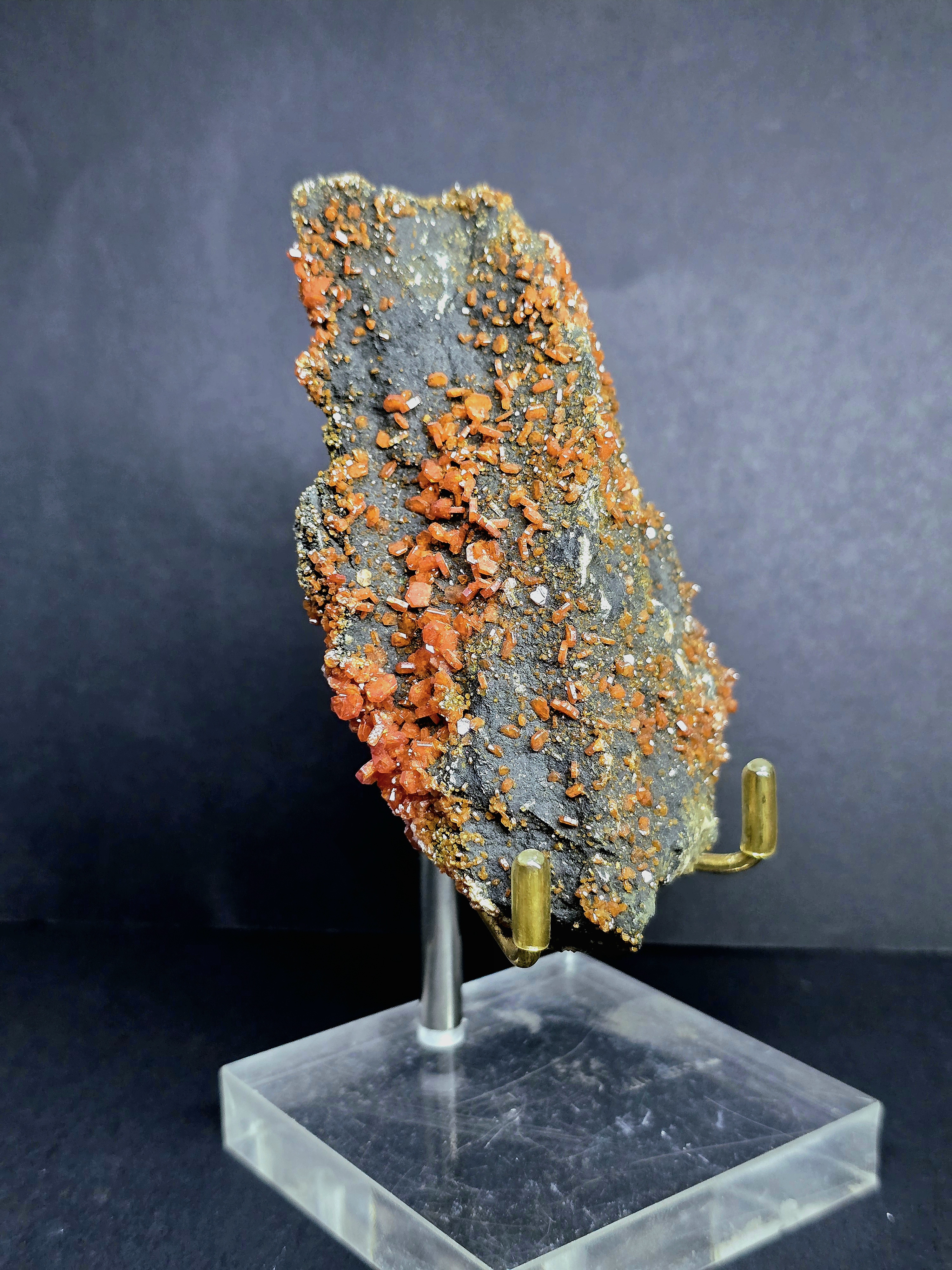 [PRE] Vanadinite từ ACF, Mibladen, Morocco (Kèm Đế Trưng Bày)_thumbnail_3