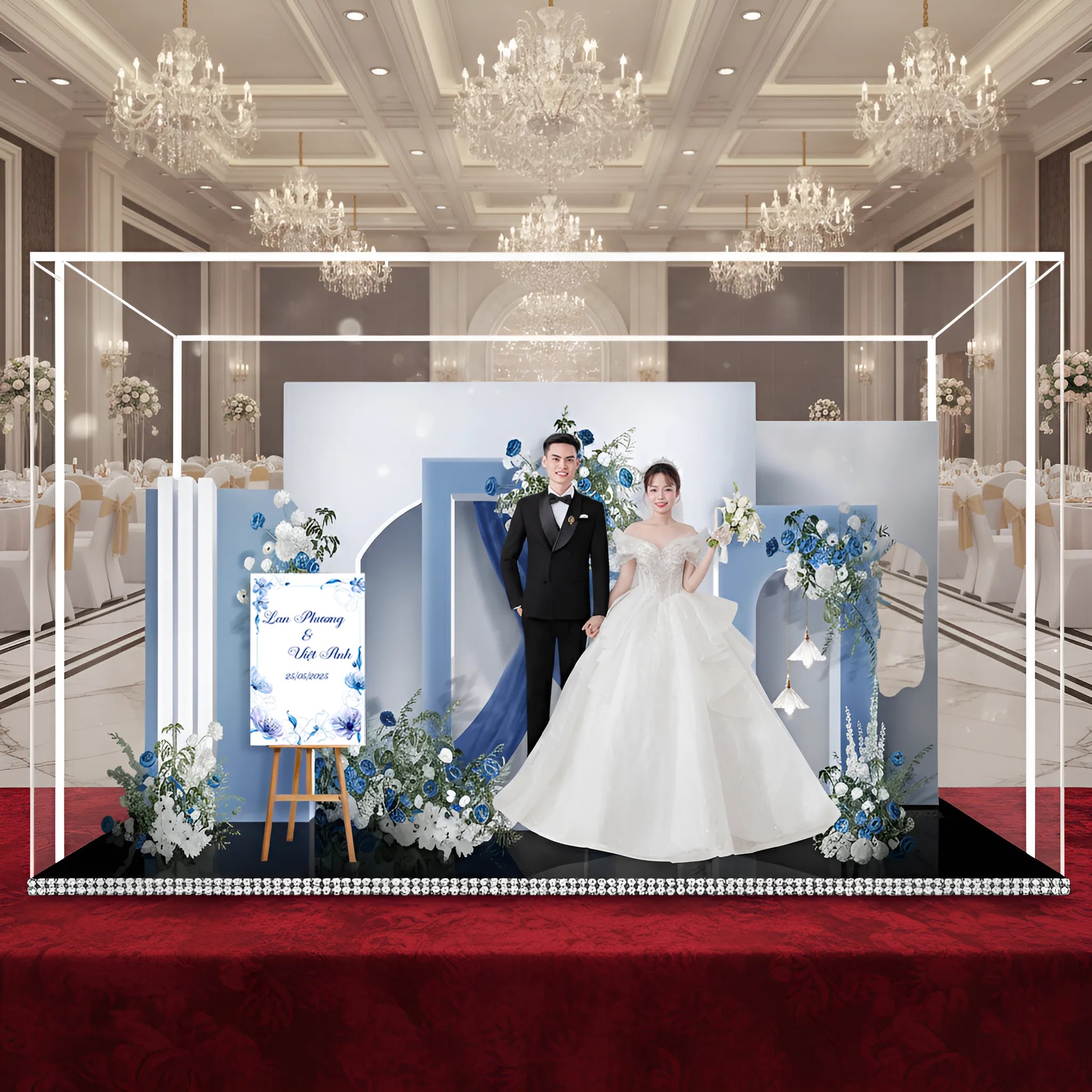 Standee Đám Cưới – Mô Hình Mica 3D Trang Trí, In Ảnh Theo Yêu Cầu, Quà Cưới Decor (Tặng Hộp+ Túi) - Size tính theo chiều ngang_thumbnail_12