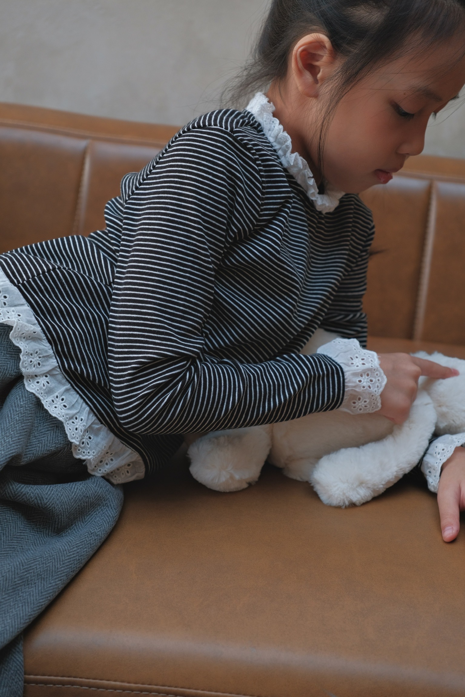 Striped Peplum Shirt (Áo Dài Tay Peplum)_thumbnail_2