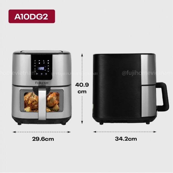 Nồi chiên không dầu Fujihome A10DG 10Lít -  Dung tích 10L_thumbnail_1