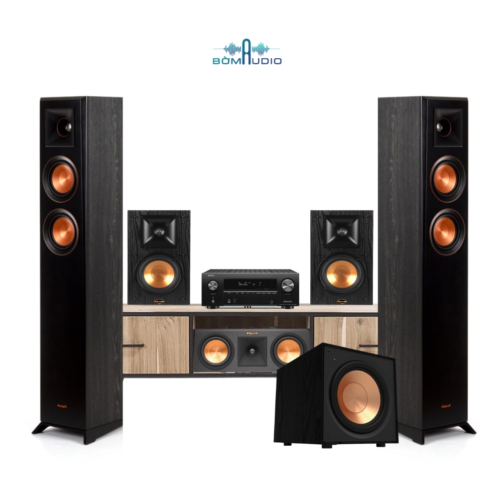 Combo Amply DENON AVR 2700H + Front KLIPSCH RP 4000 F + Center KLIPSCH RP - 250C + Surround KLIPCH B100 + SUB KLIPSCH R - 101SW - B61_thumbnail_1