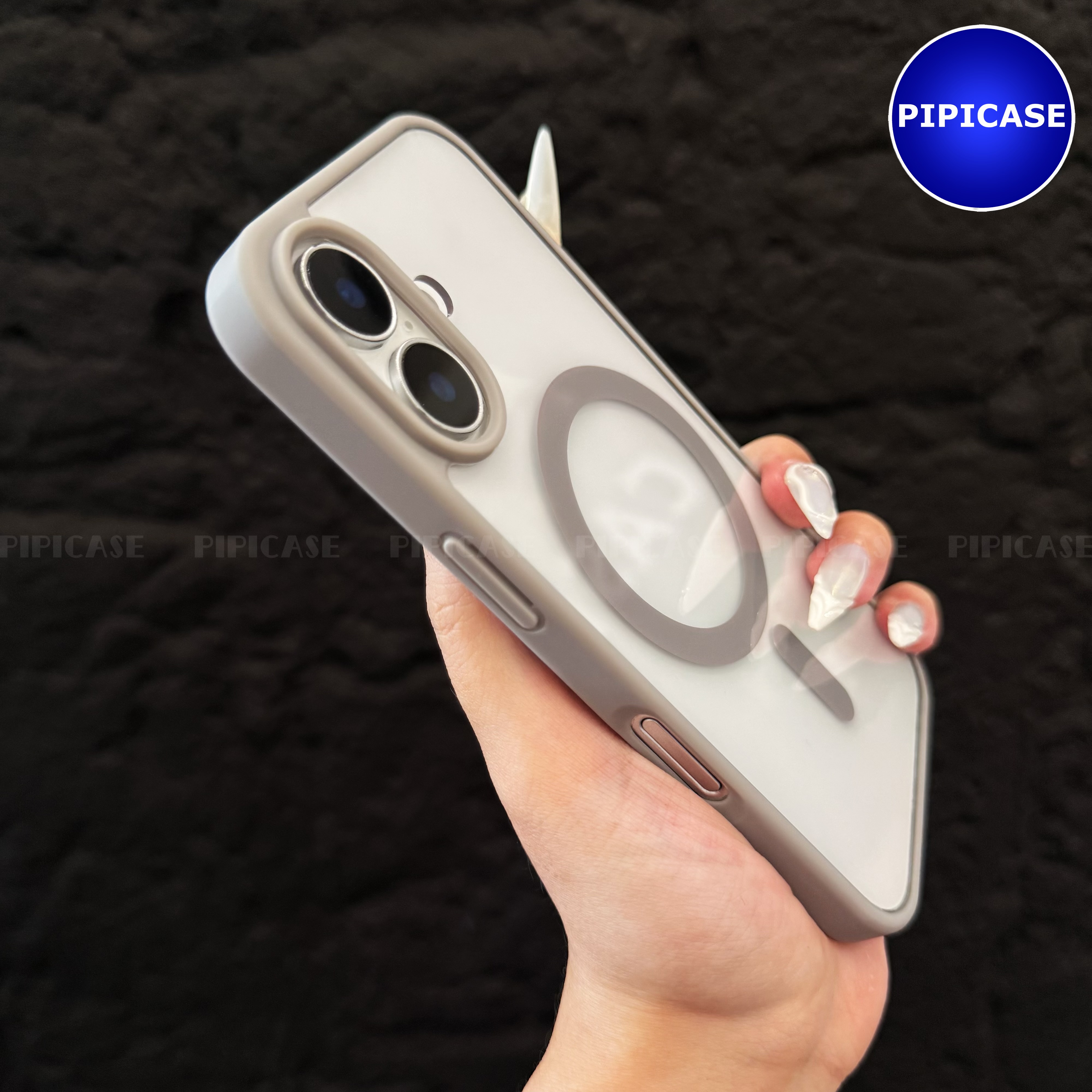 Ốp Lưng iPhone 16 - Chic - Xám_thumbnail_5