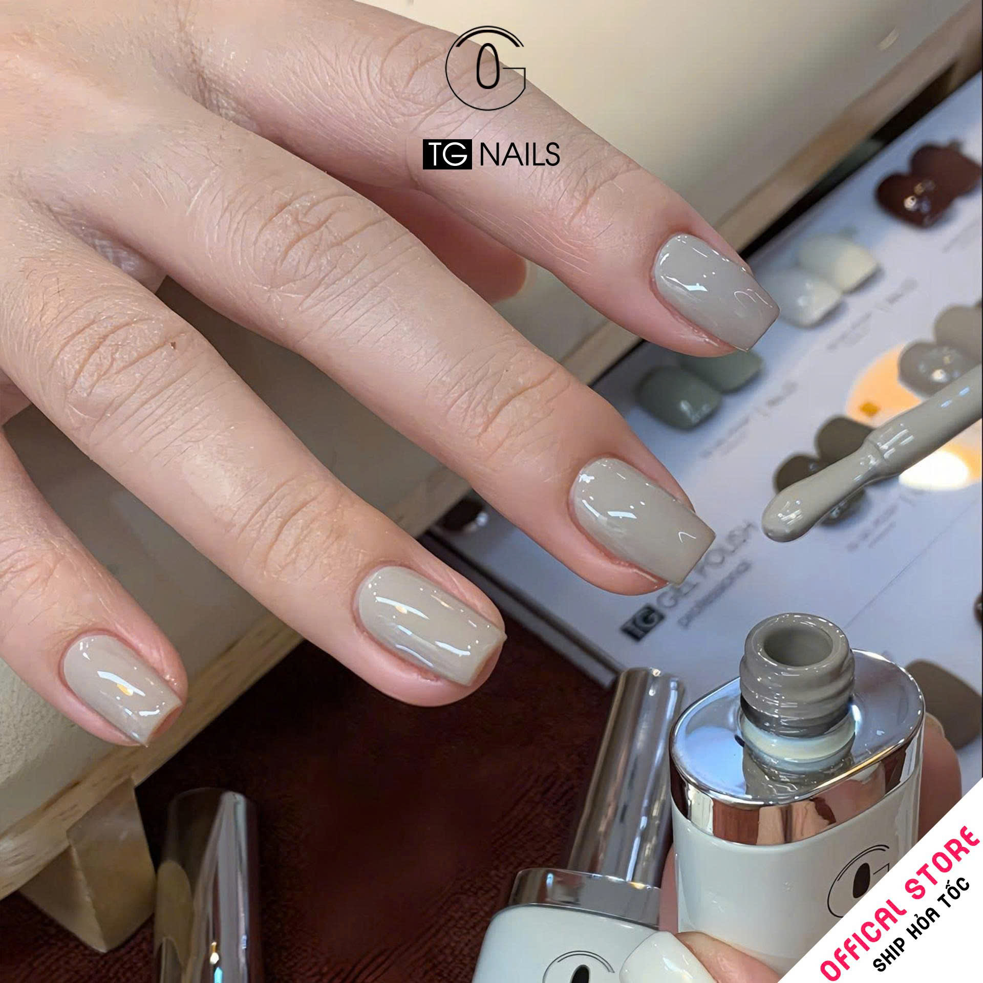Sơn móng TG Nails gel. Khối lượng tịnh: 10g/ lọ. Nhãn hàng TG nail gel - Combo 12 màu Nâu CAFE_thumbnail_9