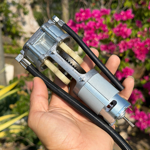 Máy bơm lốp xe ô tô - máy nén khí mini 2 xilanh