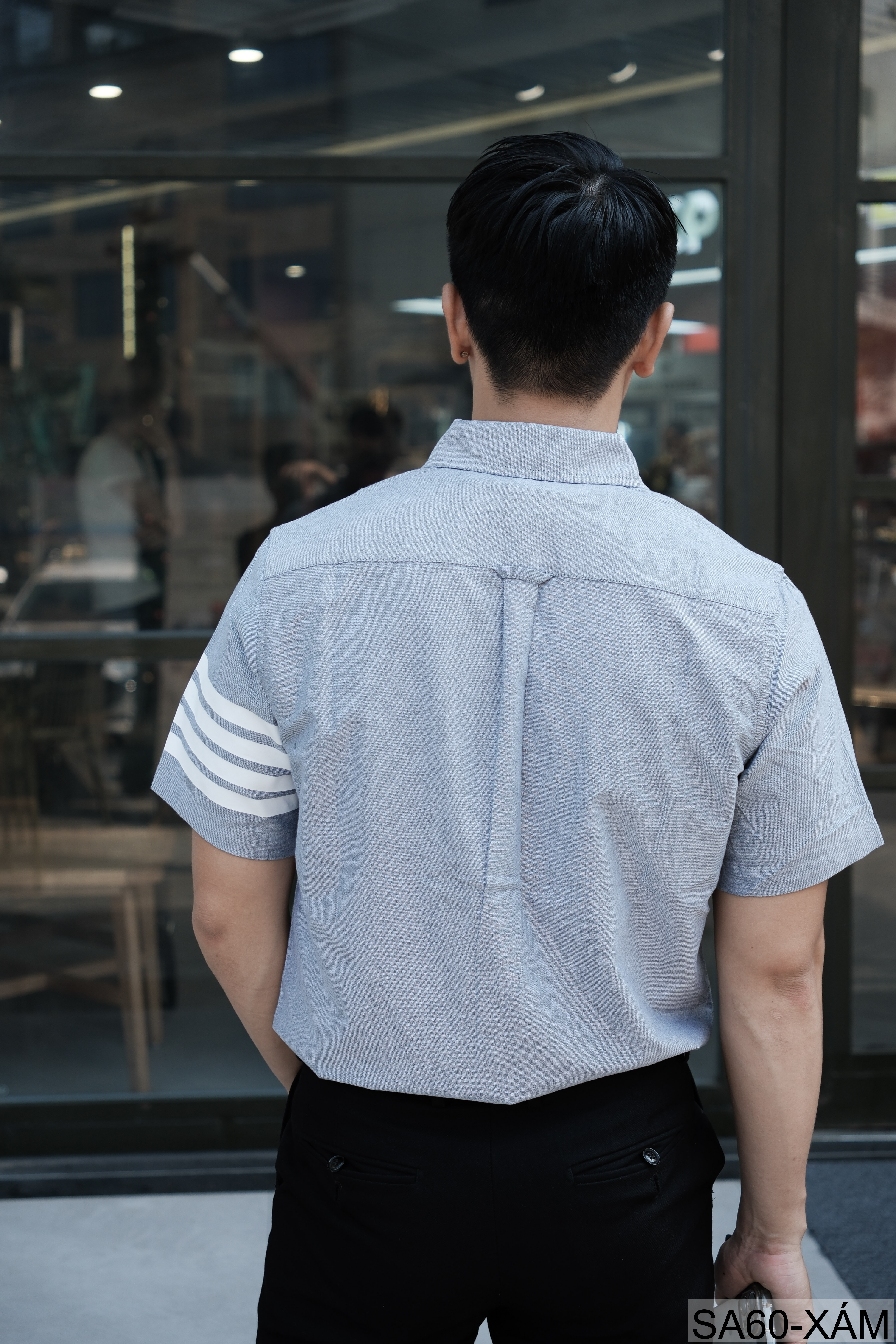 SA60 - Áo Sơ Mi Nam Tay Ngắn Phong Cách Nhật Bản Chất Cotton Thoáng Mát Đa Dụng_thumbnail_21