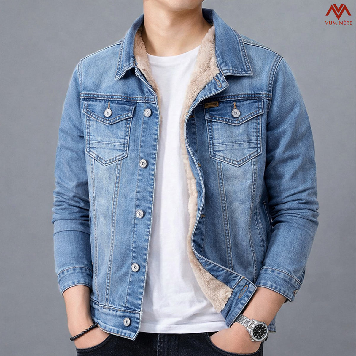 Áo khoác lót lông Jacket Jeans nam ( AV7 )_thumbnail_4