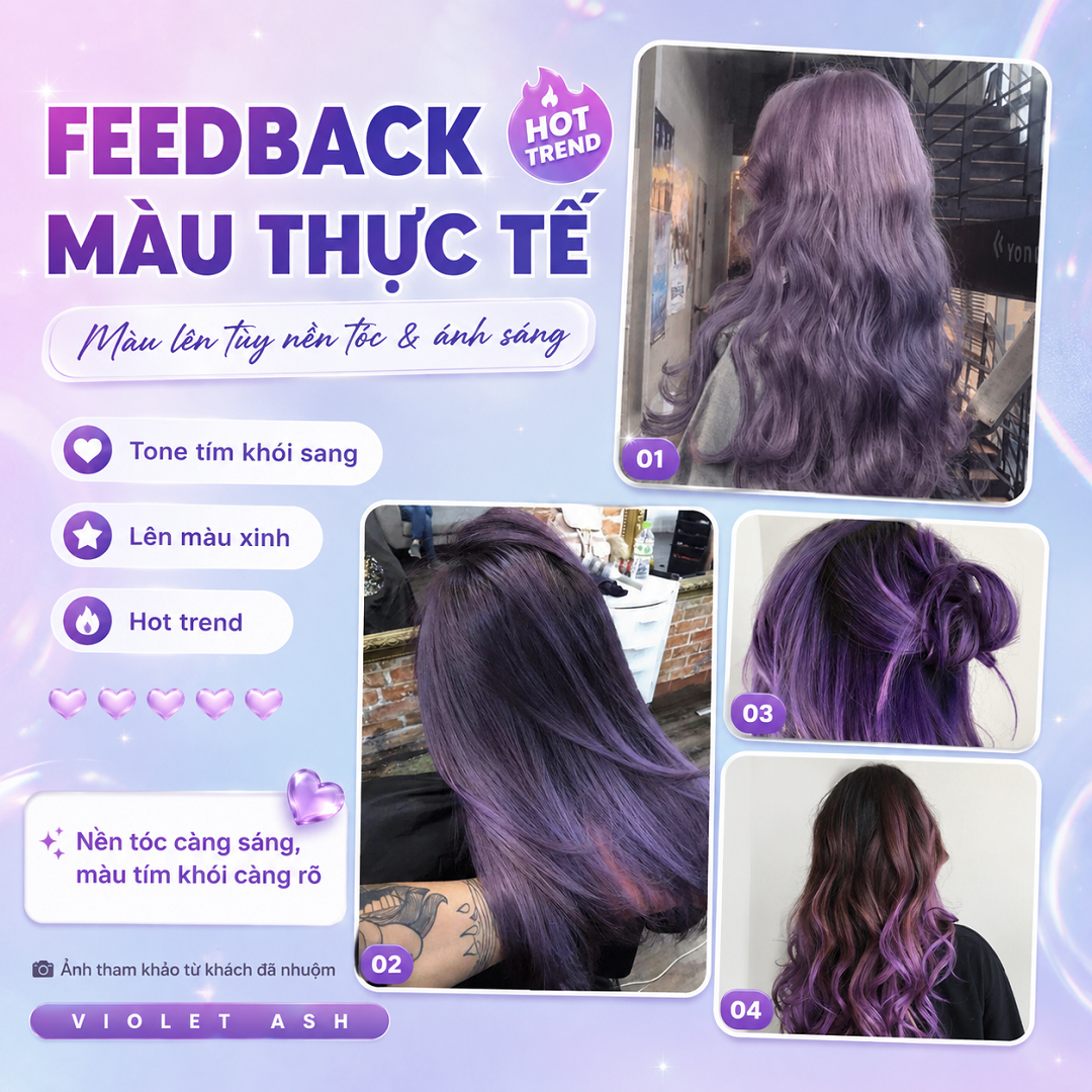 Tím Khói Violet Ash Hot Trend – Thuốc Nhuộm Tóc Tự Nhuộm Tại Nhà, Lên Màu Cá Tính, Có Combo Kèm Oxi, Dụng Cụ Và Dưỡng Keratin_thumbnail_2