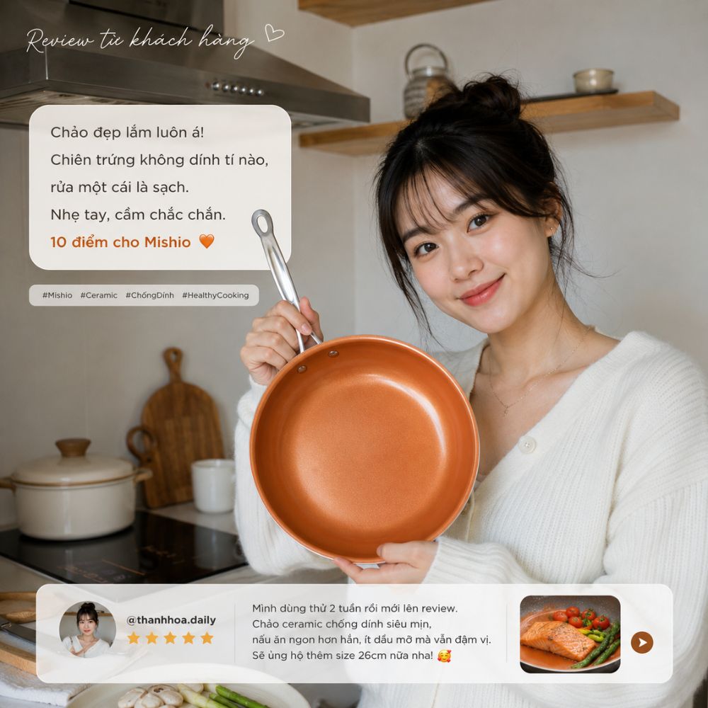 Chảo Chống Dính Đáy Từ Mishio Size cm MK430 - Chống Dính Gốm Cao Cấp, An Toàn Sức Khỏe, Dùng Cho Mọi Loại Bếp_thumbnail_8