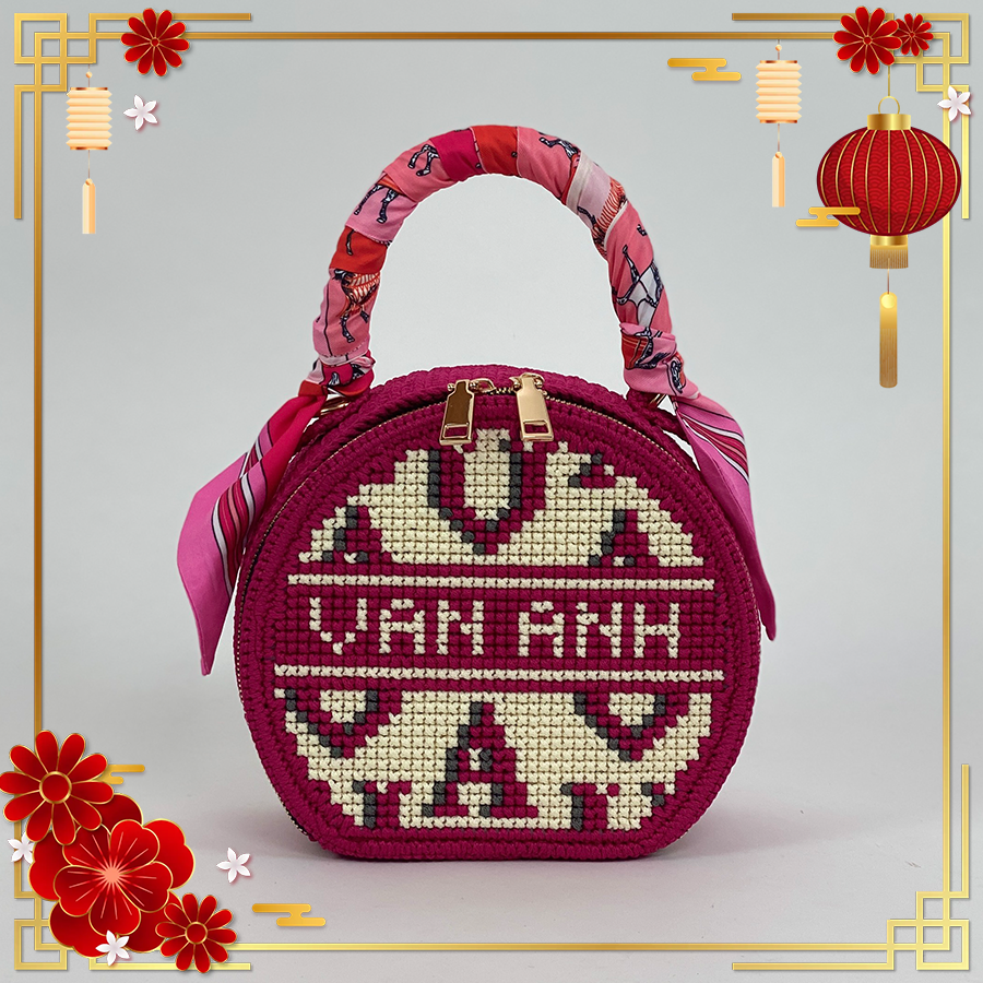 Túi Trống họa tiết hoa