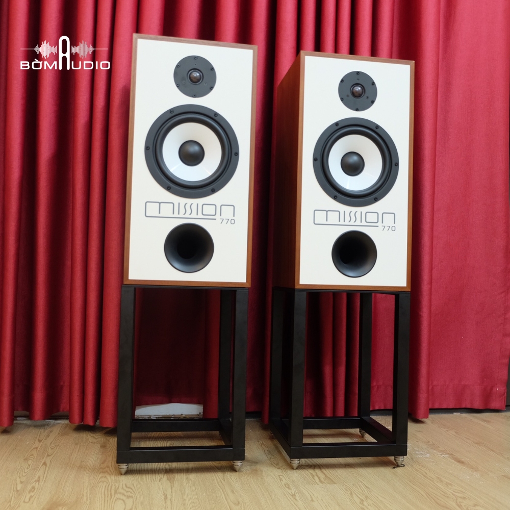 Hình ảnh chụp thực tế loa bookshelf MISSION 770 tại Bờm Audio