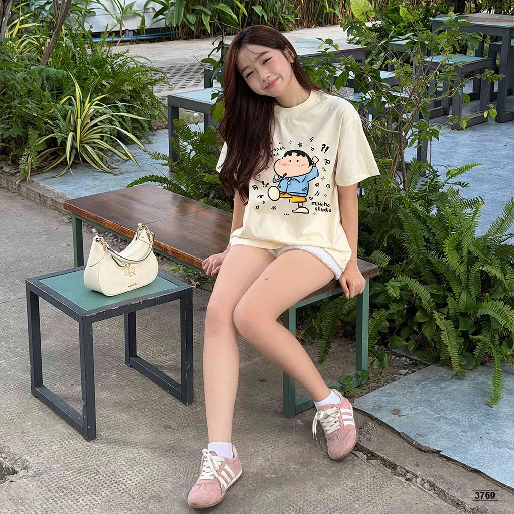Áo thun nữ form boxy Shinnosuke phong cách đáng yêu Miucho 3769_thumbnail_3