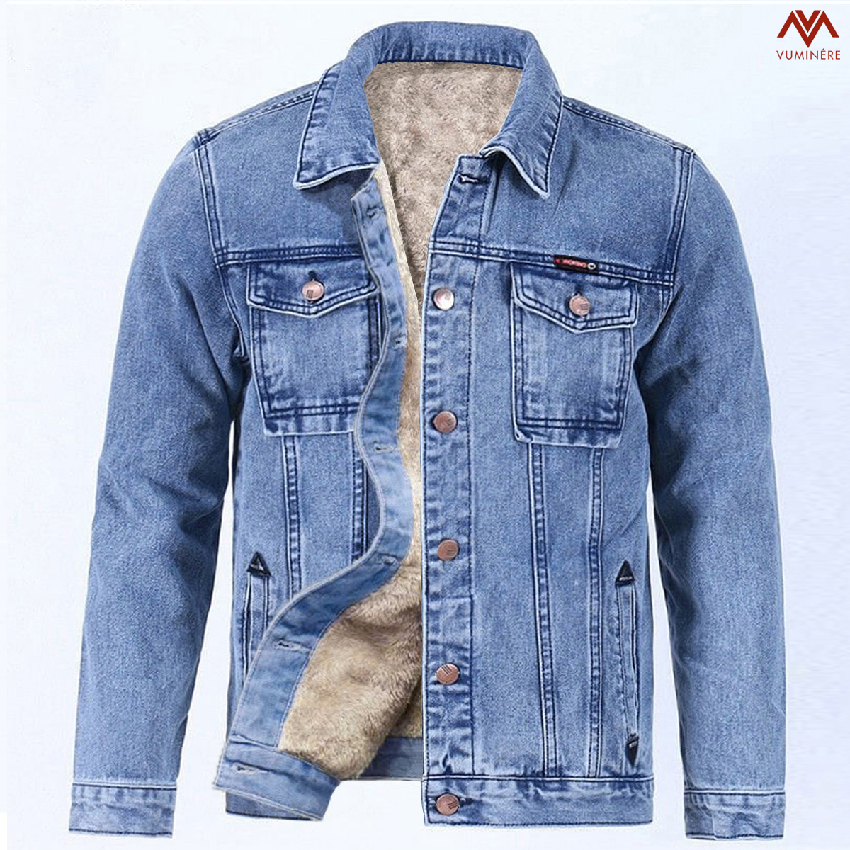 Áo khoác lót lông Jacket Jeans nam ( AZ1 )