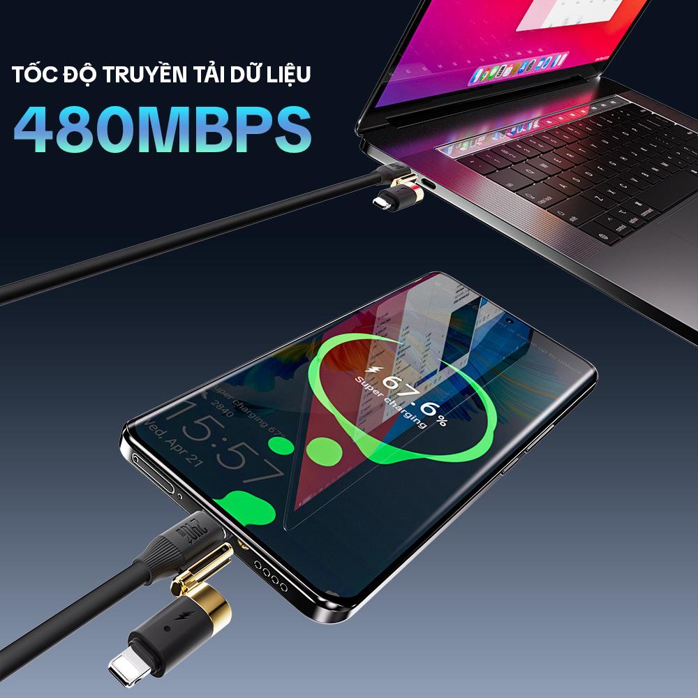 Cáp sạc nhanh DC20 240W thiết kế 4 in 1_thumbnail_5