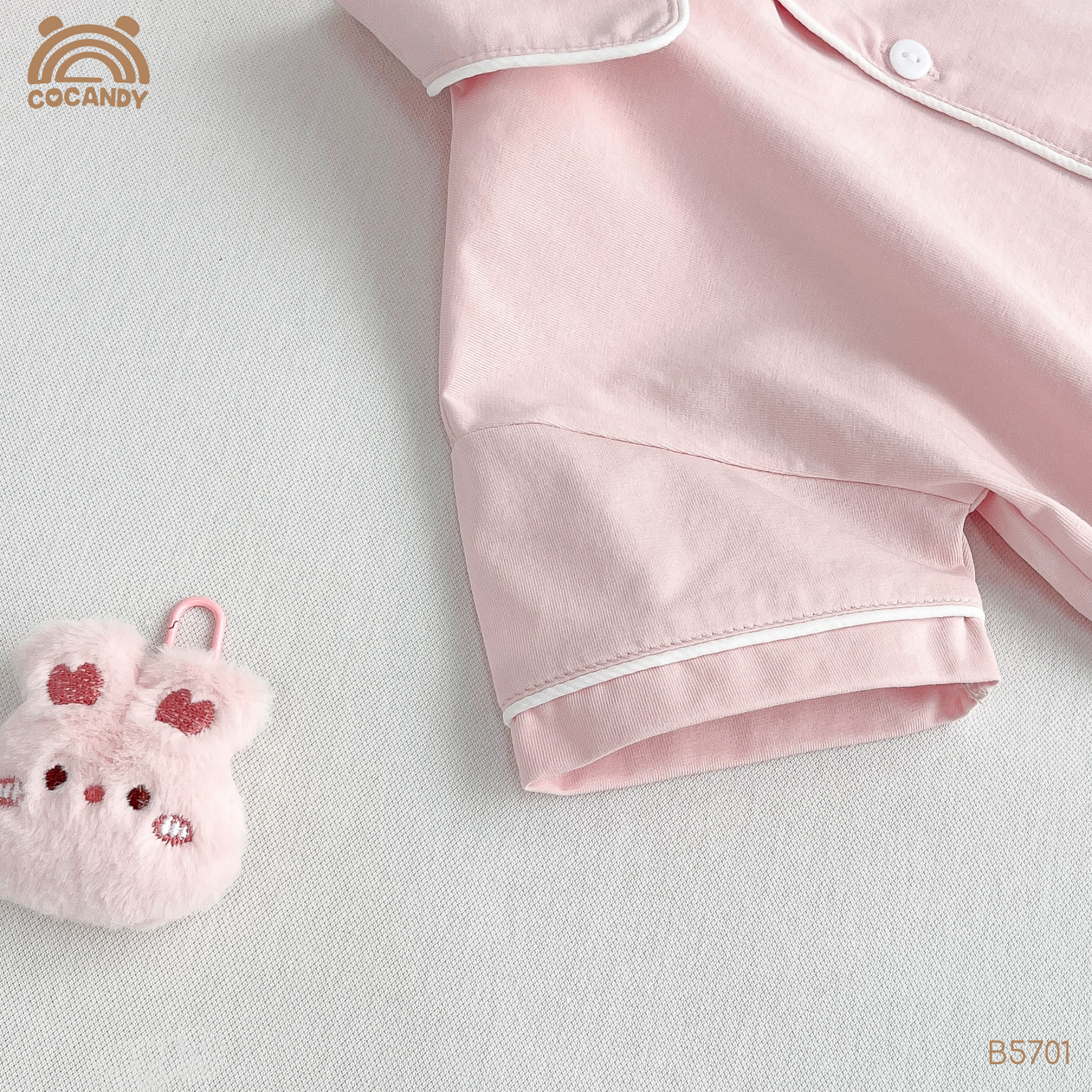 Bộ cộc pijama HỒNG phối túi ren nơ_thumbnail_8