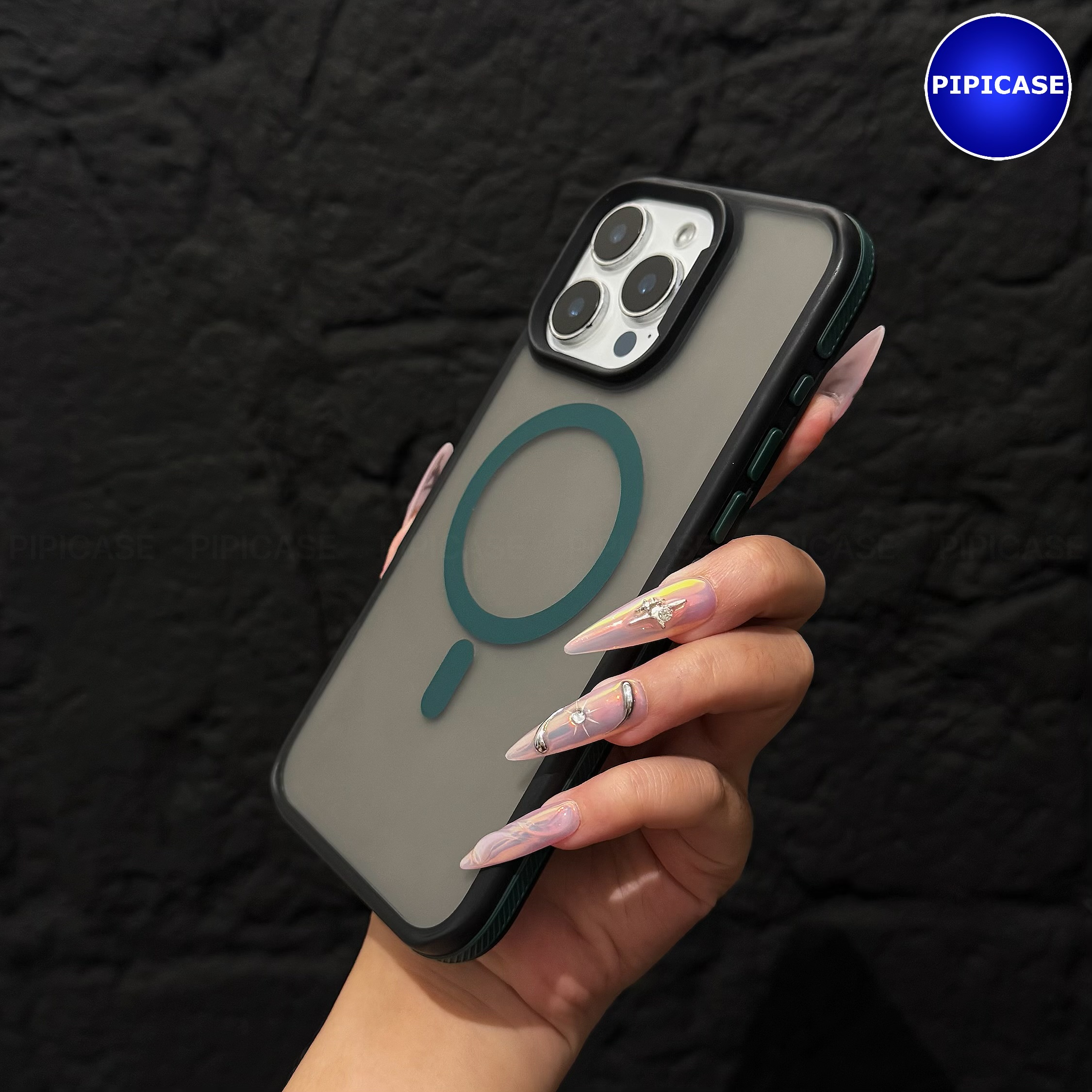 Ốp Lưng iPhone 15 Pro Max - Map - Xanh Rêu_thumbnail_11