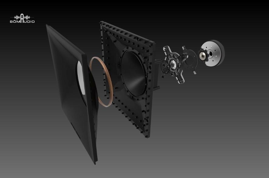 Họng kèn Hybrid Tractrix Horn 90° x 90°