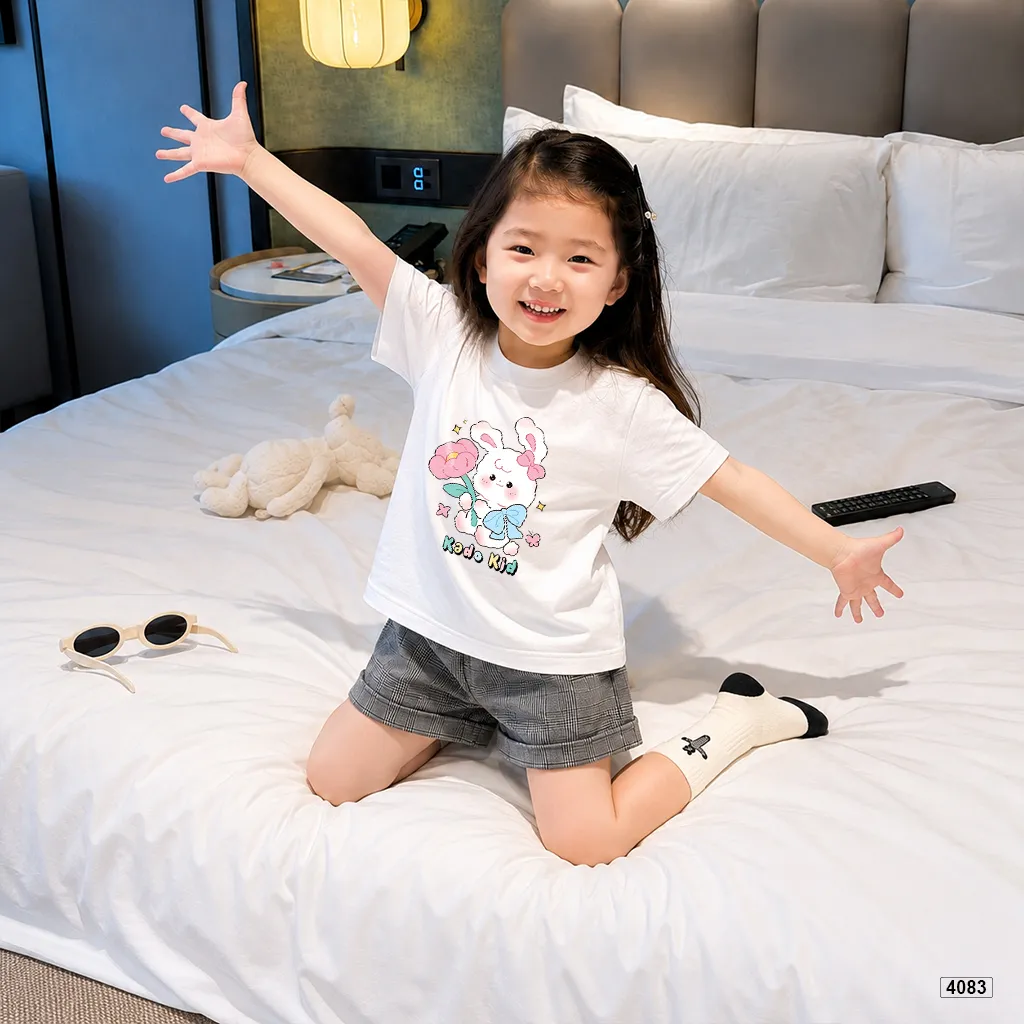 Áo thun bé gái Thỏ và hoa xinh xắn Kado 4083_thumbnail_5