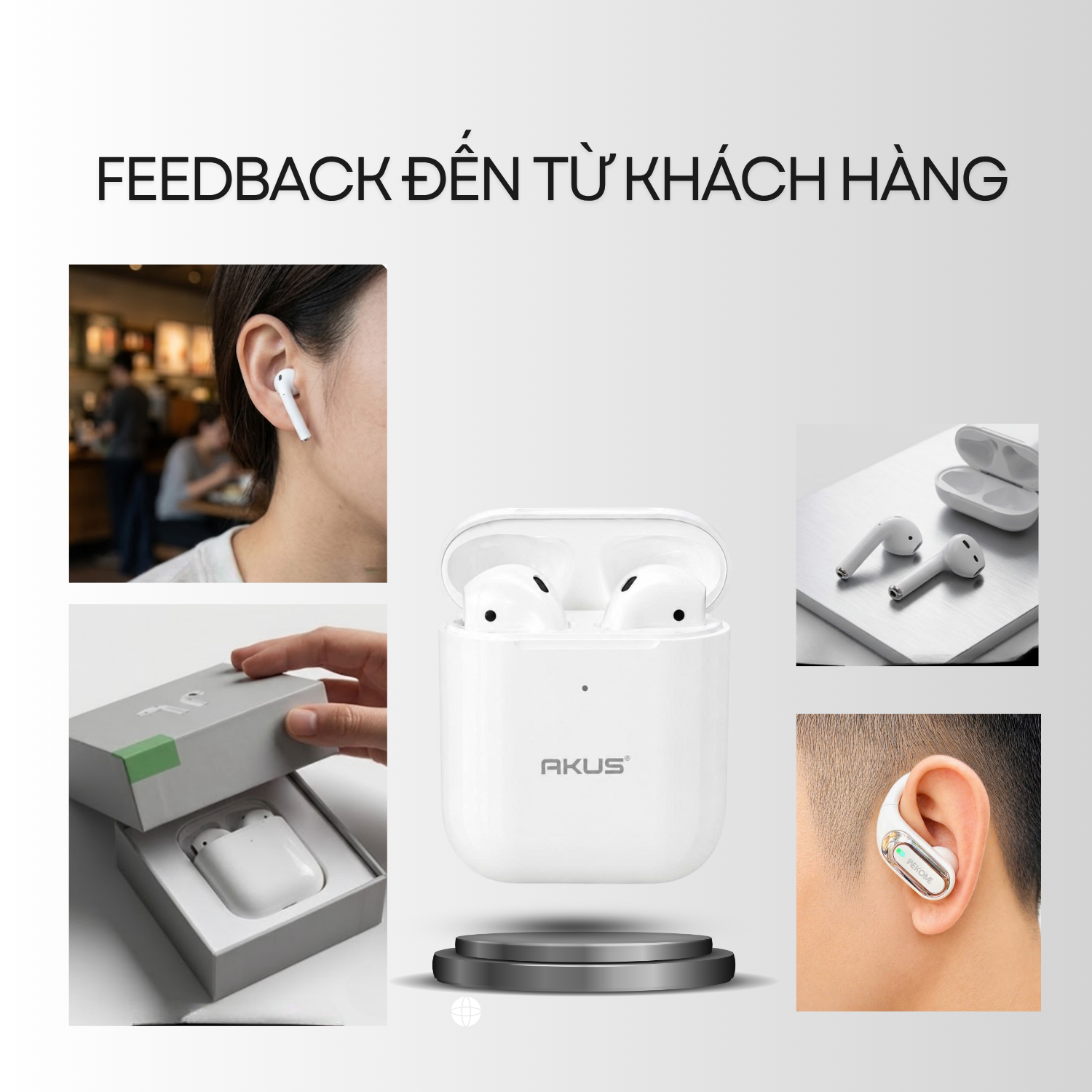 T-ECO SHOP | Tai Nghe Bluetooth Không Dây AKUS A2 Nhét Tai Kết Nối Ổn Định Kèm Hộp Sạc_thumbnail_8