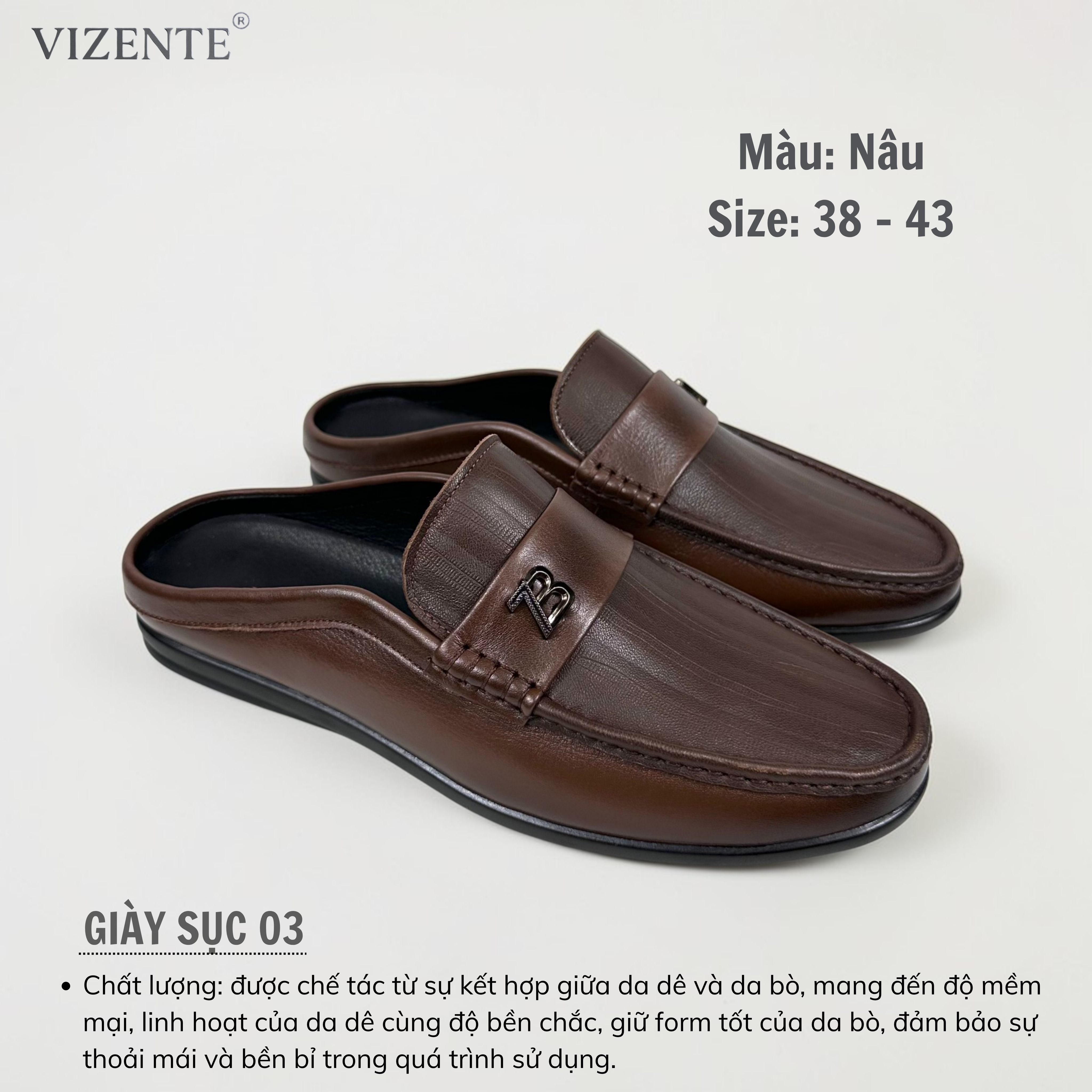 Giày Da Nam Sục Lười 03