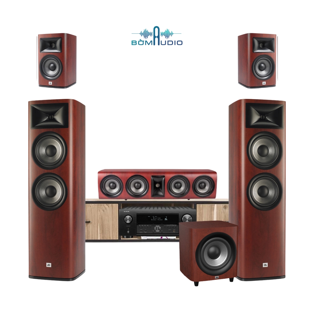 Combo Amply DENON AVC-X4700H + Front JBL STUDIO 680 + Center JBL STUDIO 665C + Surround JBL STUDIO 630 + Sub JBL STUDIO 660P - B66_thumbnail_1