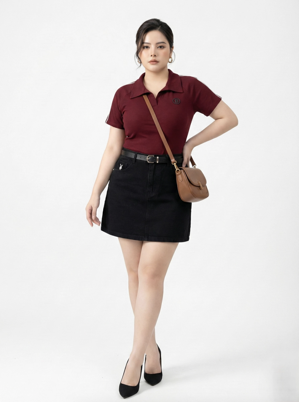Chân váy jean thêu thỏ Bigsize_thumbnail_1