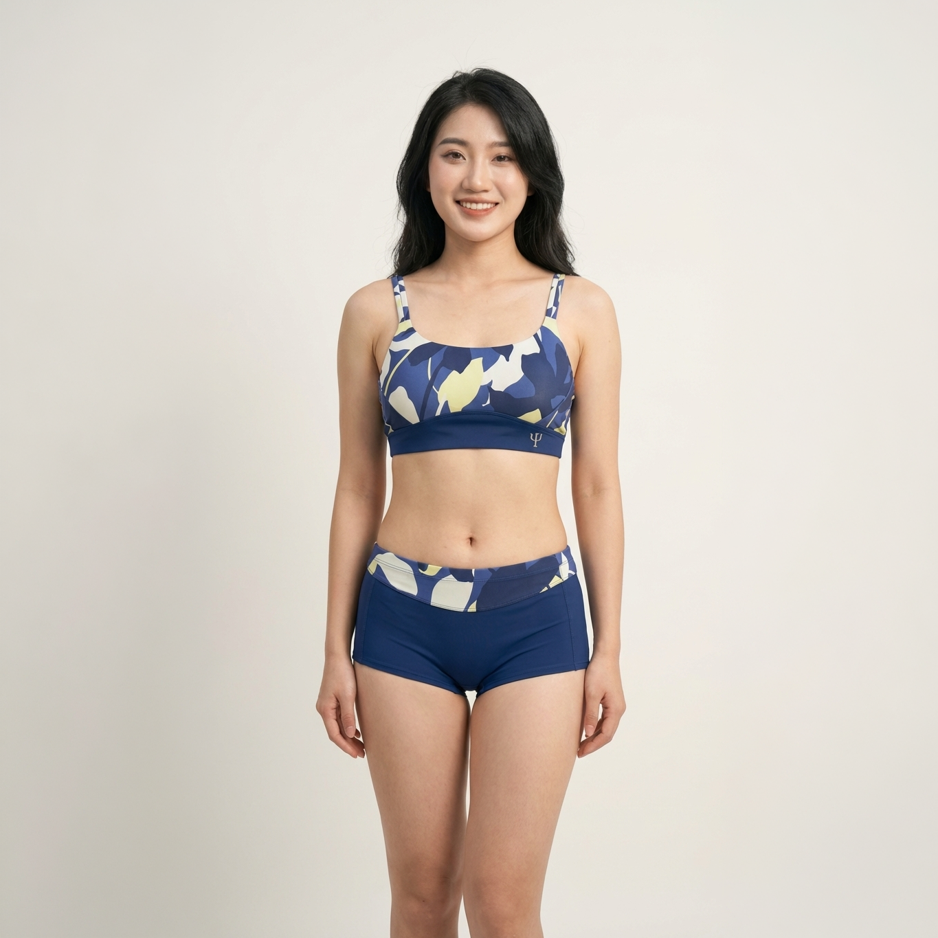 Bộ bơi nữ Narsis A25022: Đồ bơi 2 mảnh cao cấp, họa tiết lá thời thượng_thumbnail_5