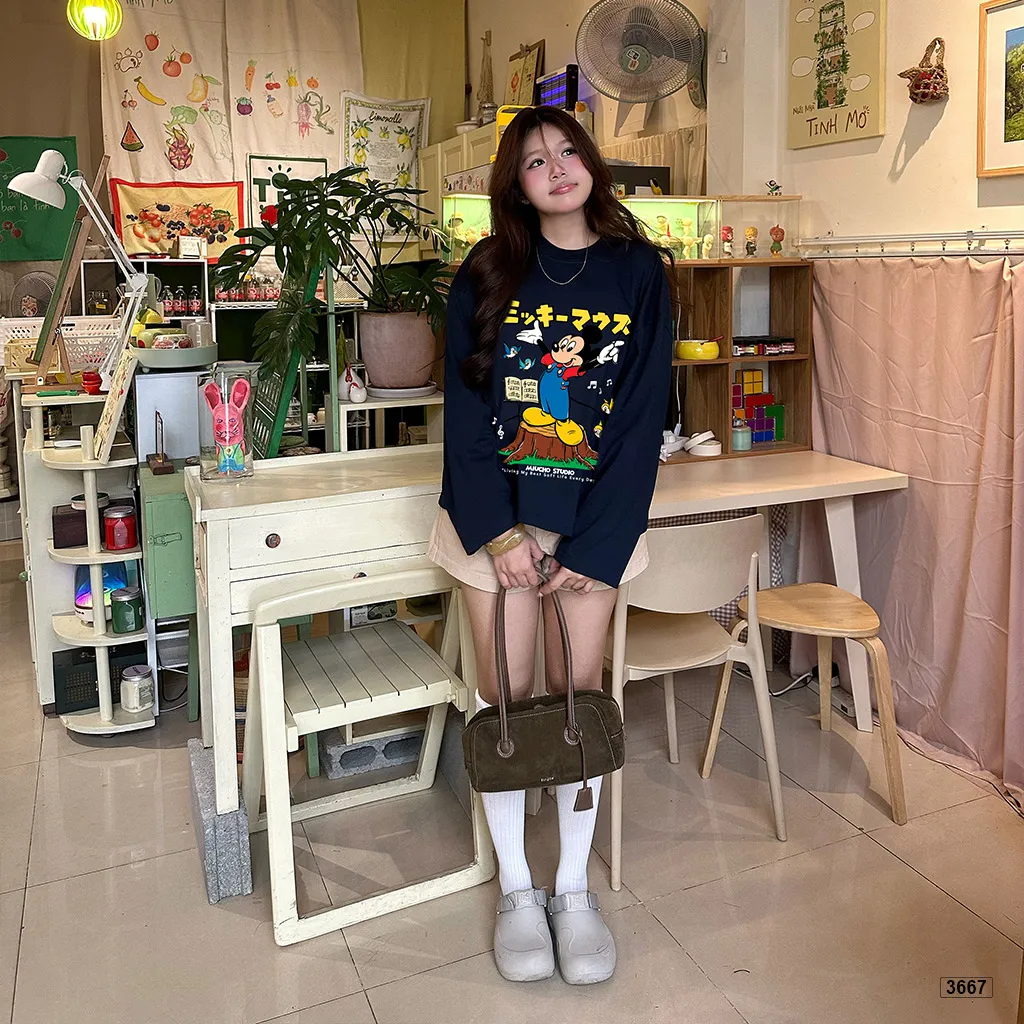 Áo thun boxy tay dài hoạt hình Chuột Miucho 3667_thumbnail_3