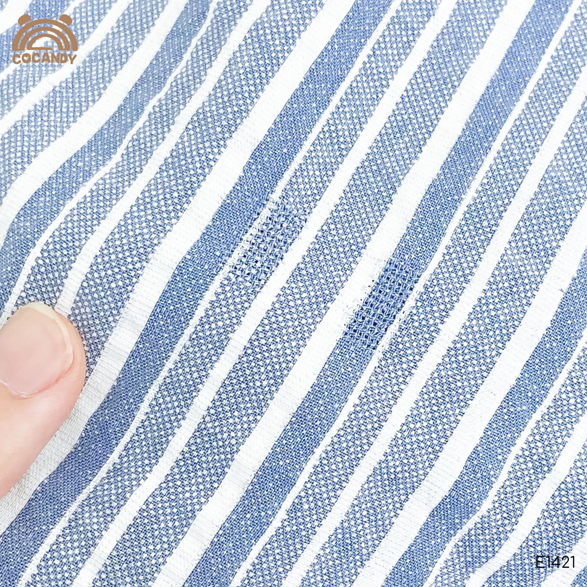 Áo cộc sơ mi kẻ XANH túi ốp phối trắng_thumbnail_5