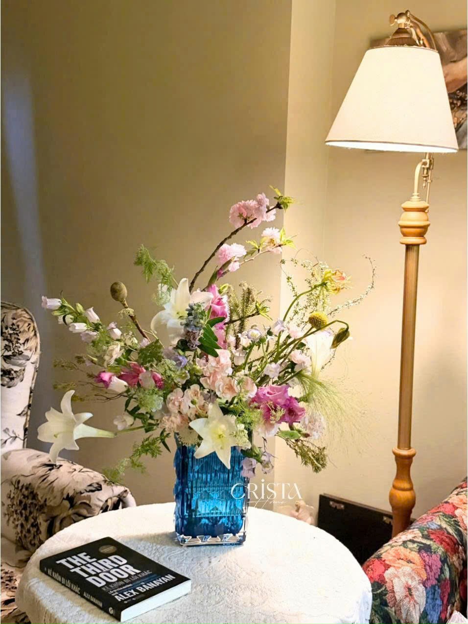 Bình cắm hoa thủy tinh vân kim cương 4 tầng CRISTA HOME 60241_thumbnail_18