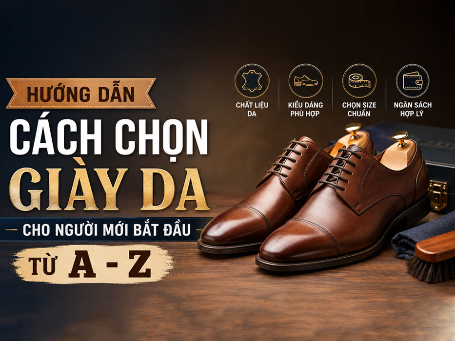Hướng dẫn cách chọn giày da cho người mới bắt đầu từ A - Z