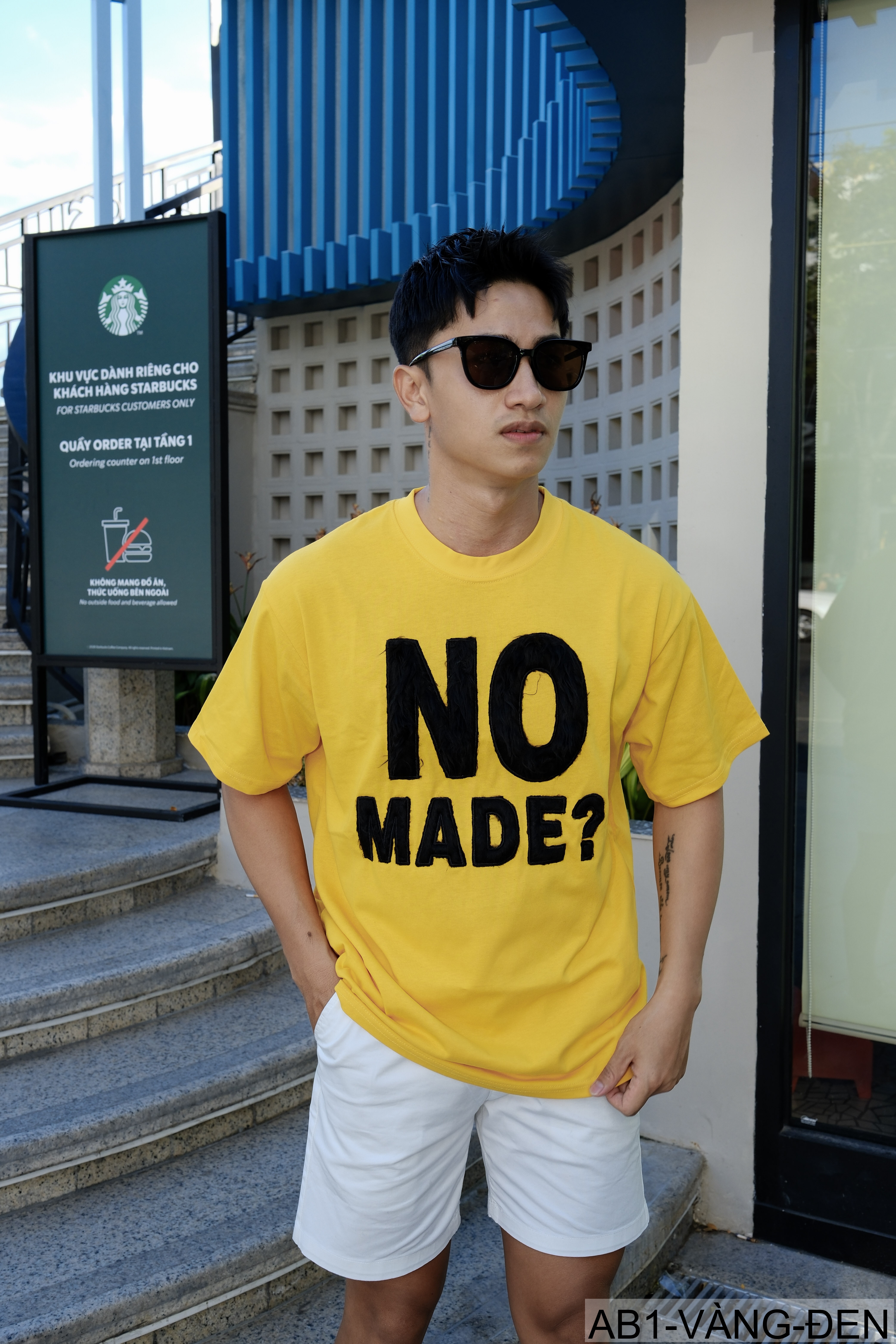 AB1 - Áo phông nam nữ unisex cổ tròn tay ngắn họa tiết NO MADE? phong cách streetwear mùa hè_thumbnail_34