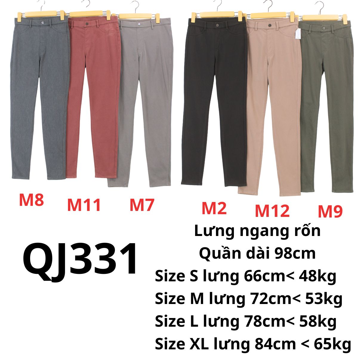 QJ331-Quần Jean Legging Uni