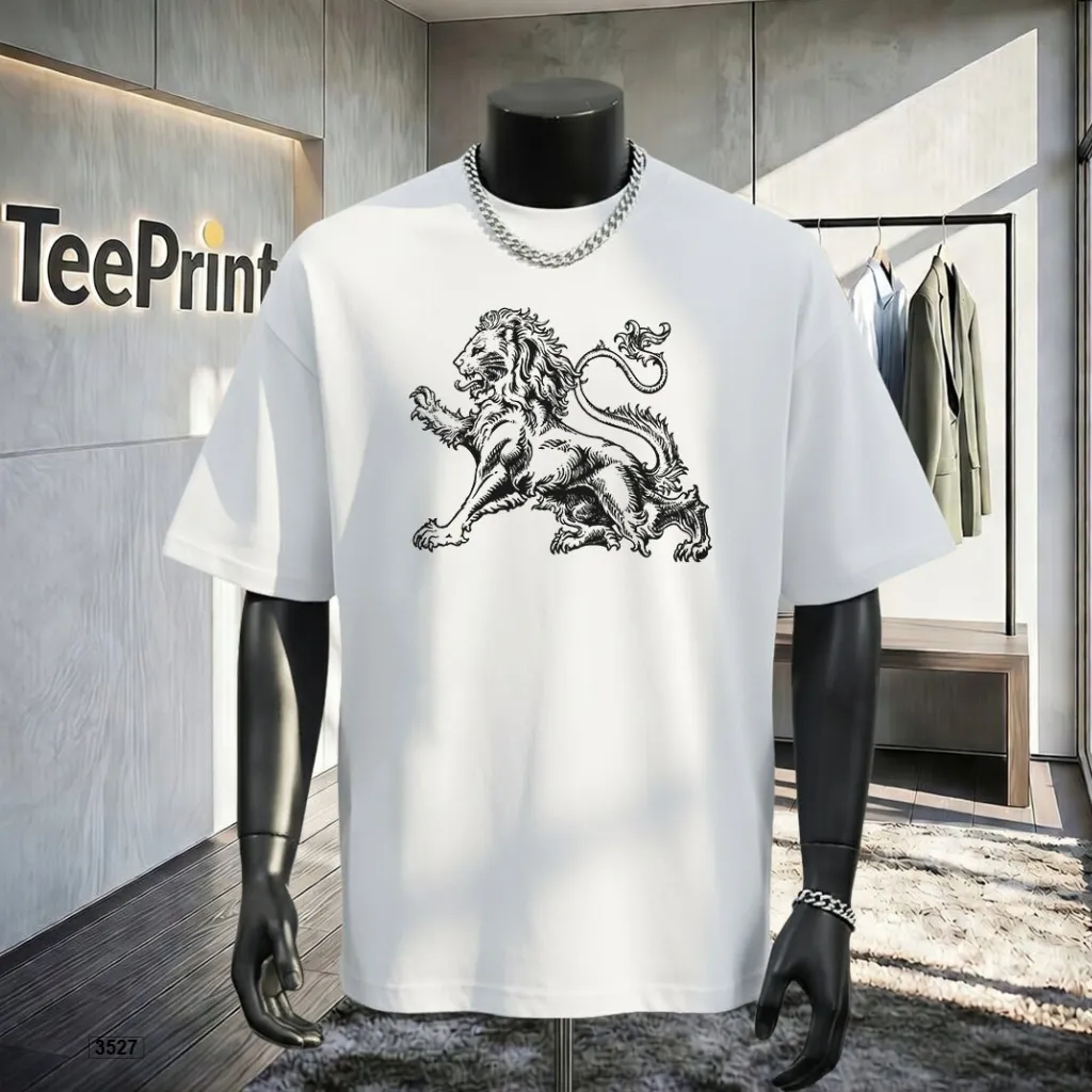 Áo thun nam oversize phong cách cổ điển TeePrint 3527