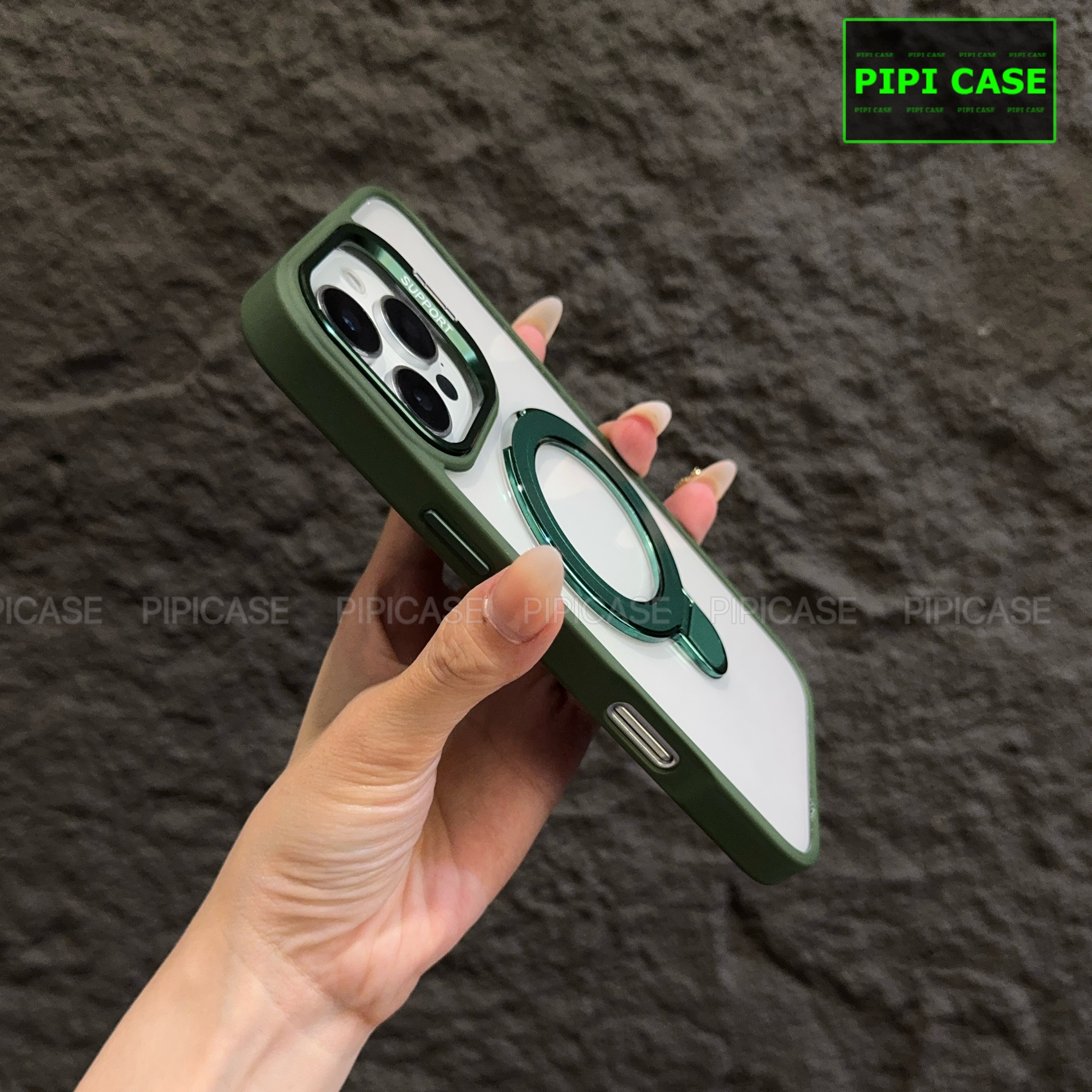 Ốp Lưng iPhone 12 Pro Max - Super Gone - Xanh Lá_thumbnail_3