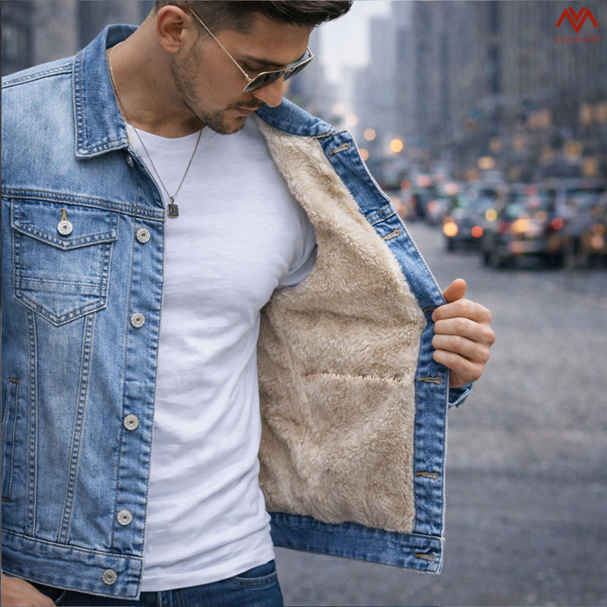 Áo khoác lót lông Jacket Jeans nam ( LB6 )