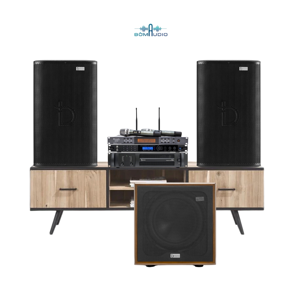 Combo Cục Đẩy DBACOUSTIC EA205 + Vang Số DBACOUSTIC D500P + Micro DBACOUSTIC 450II + Loa DBACOUSTICLX S32G + Loa Subwoofer DBACOUSTIC KS312SA – B426_thumbnail_1