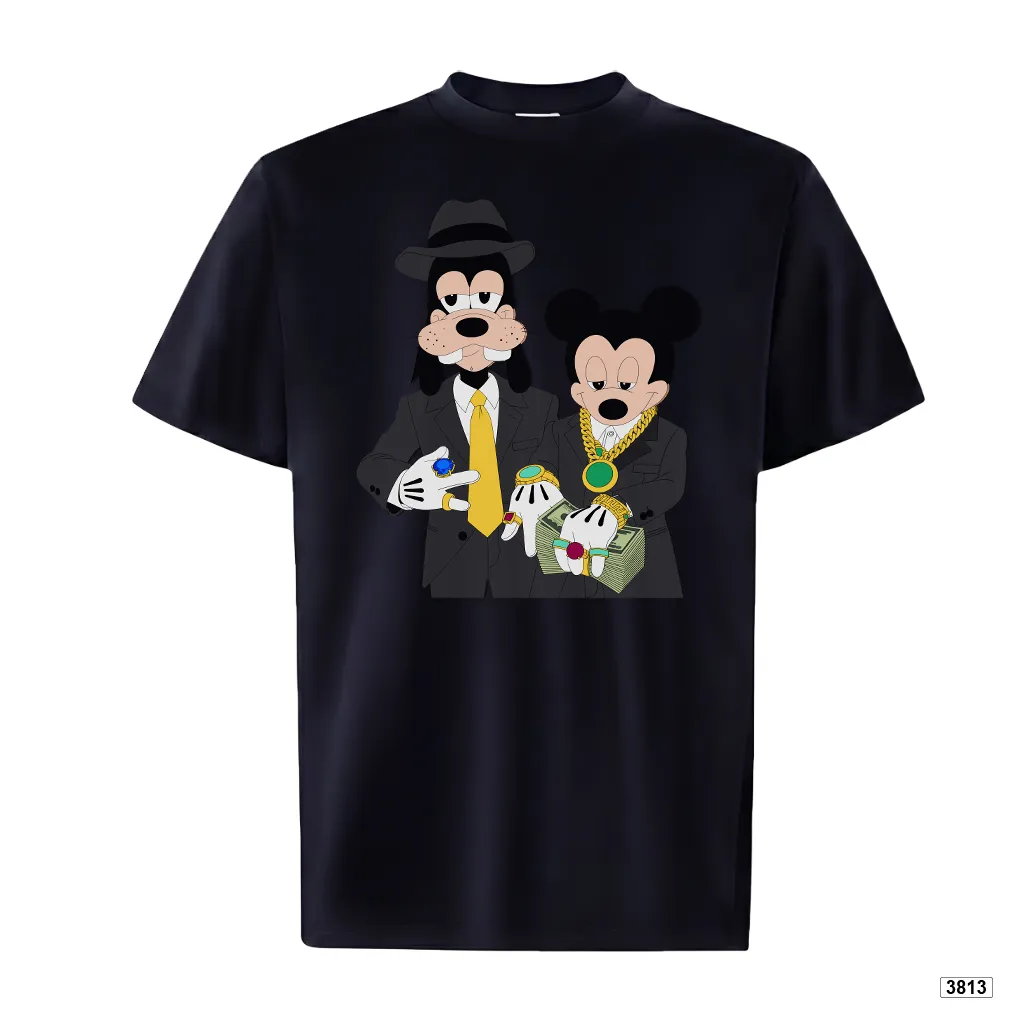 Áo thun form ôm dáng ngắn ATD3813 TeePrint tay ngắn vải cotton thoáng mát cổ tròn in mix_thumbnail_11