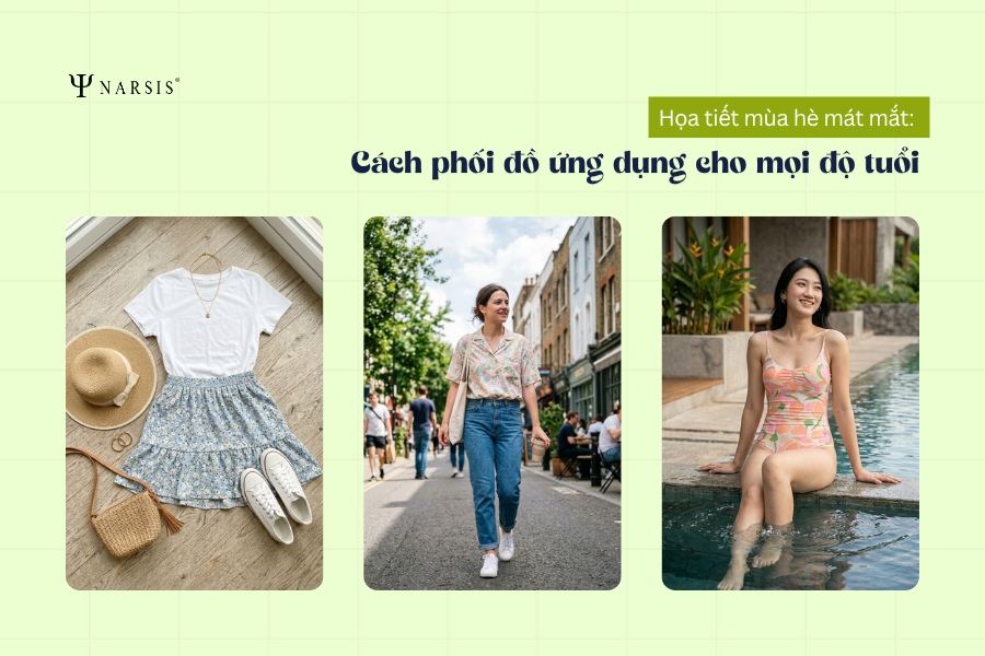 Họa tiết mùa hè mát mắt: Cách phối đồ ứng dụng cho mọi độ tuổi