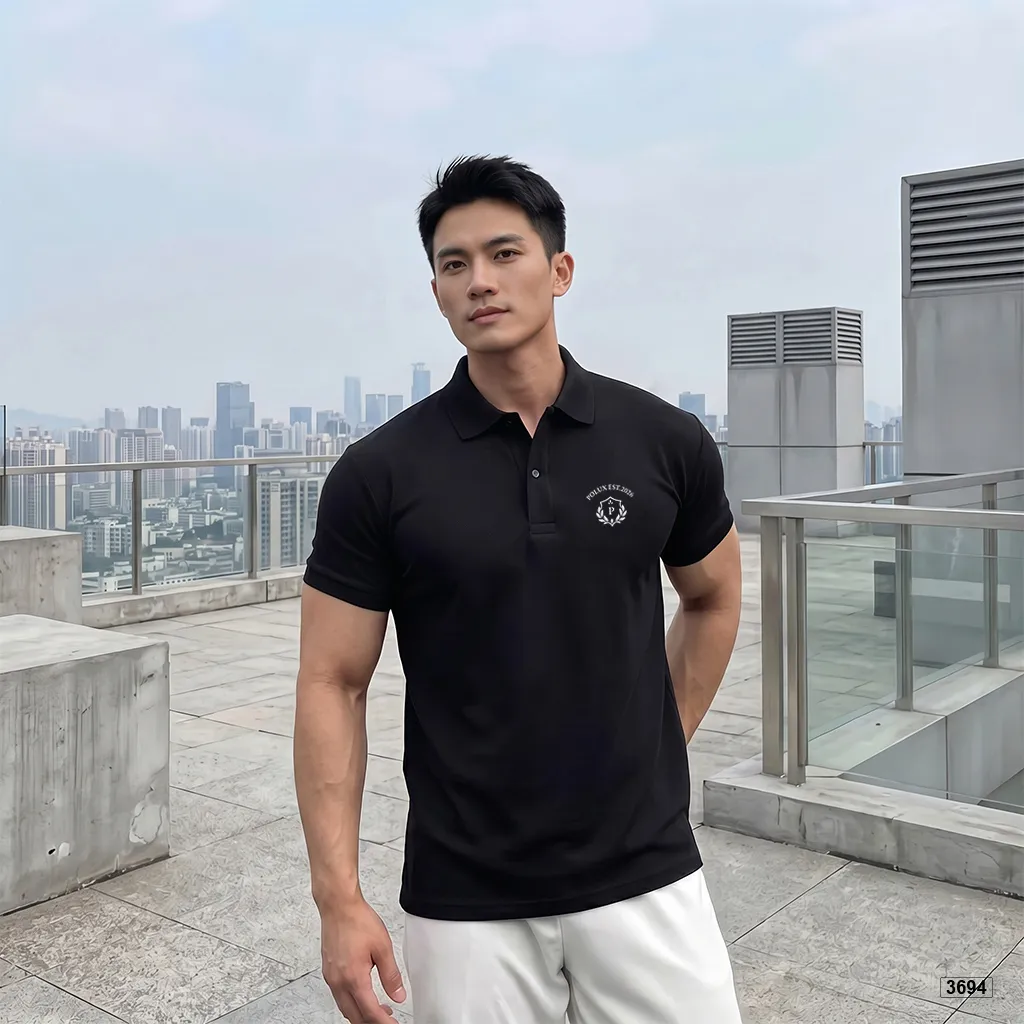 Áo polo nam form vừa chất cá sấu thoáng mát thiết kế cổ điển Polux 3694_thumbnail_3