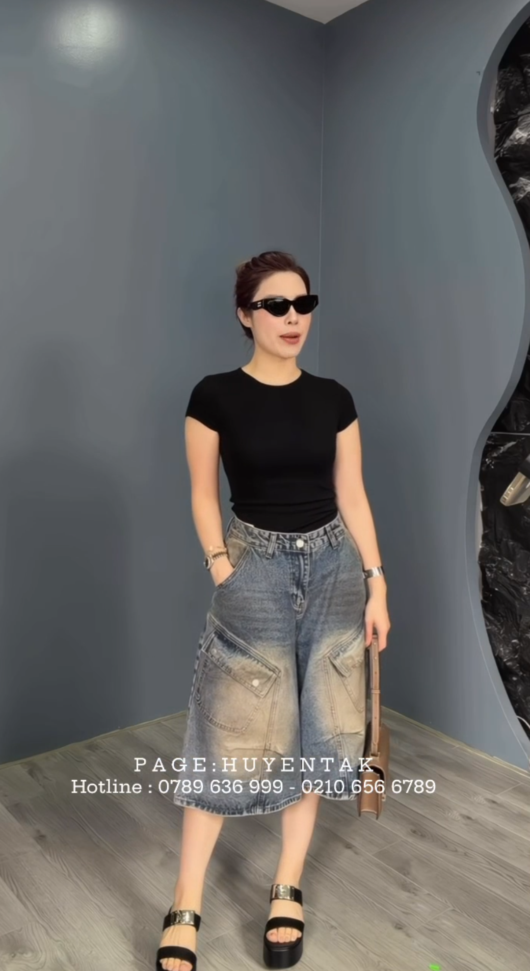 Quần short jean 1167