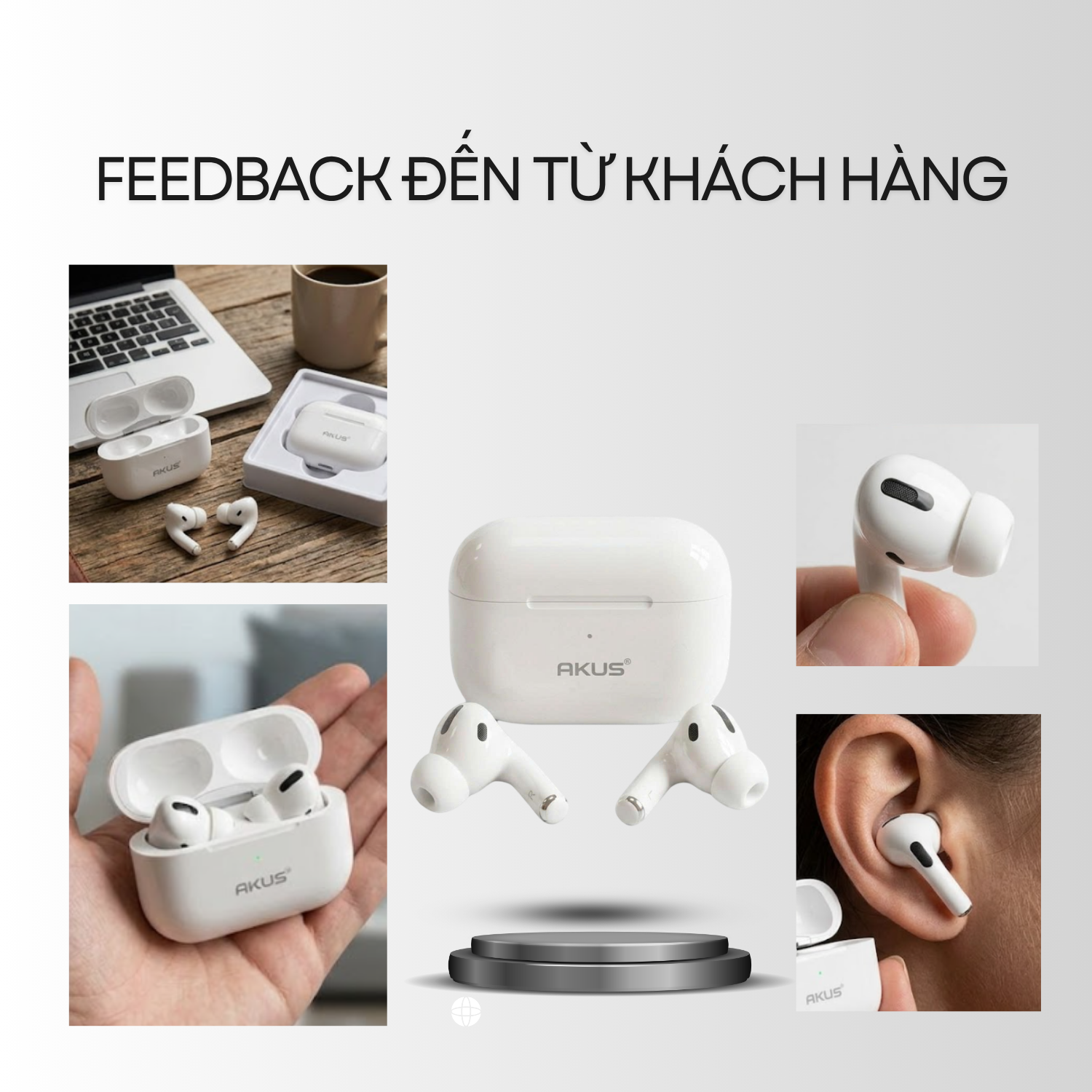 T-ECO SHOP | Tai Nghe Bluetooth Không Dây AKUS A8PRO Nhét Tai Kết Nối Ổn Định Kèm Hộp Sạc_thumbnail_6