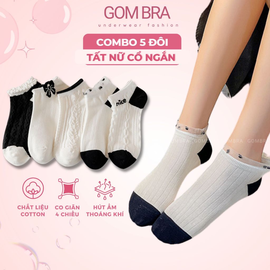 Set 5 đôi tất vớ nữ cổ ngắn UYE-CBCN_thumbnail_1